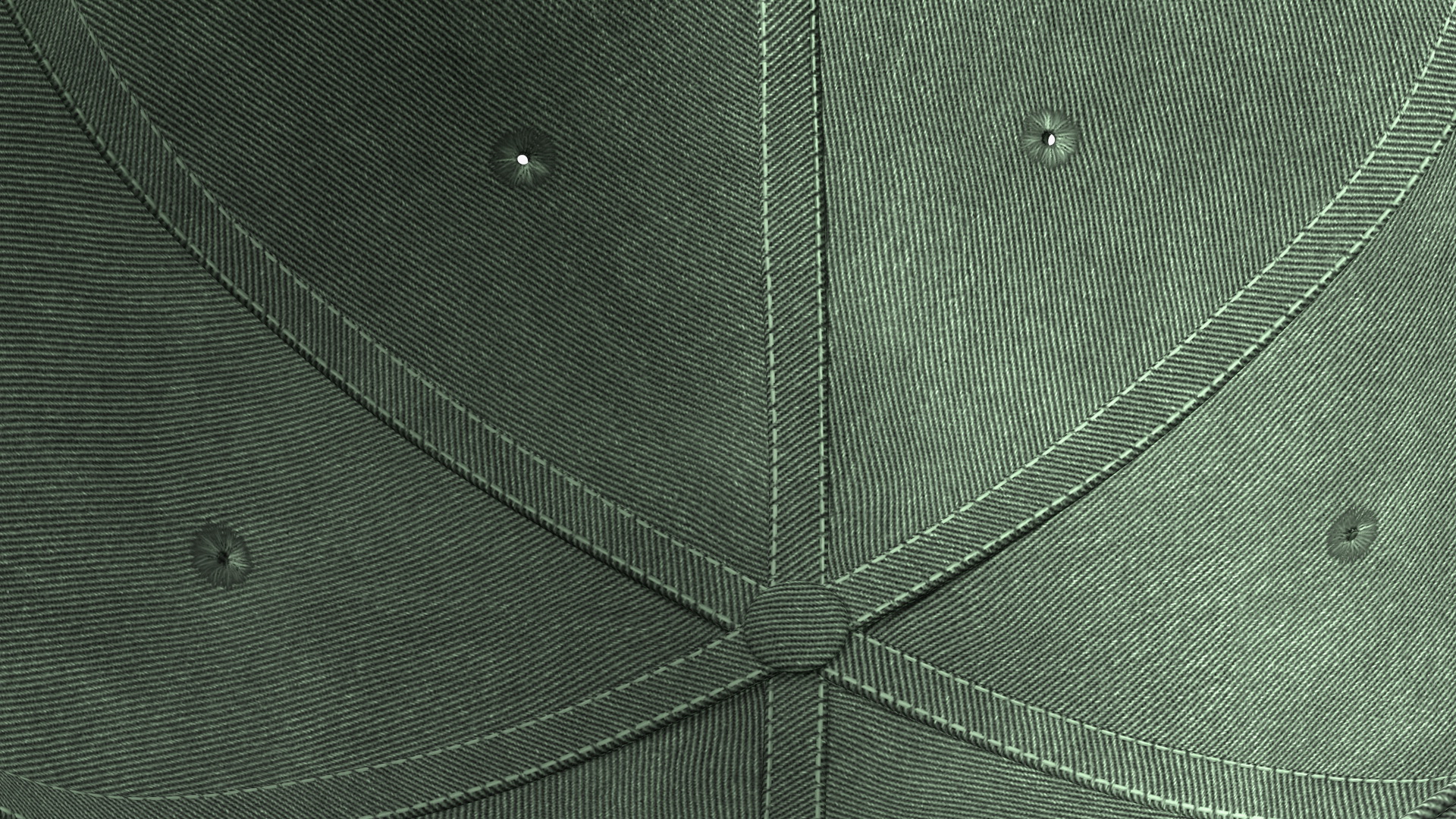 Baseball Cap Denim Green 3D model