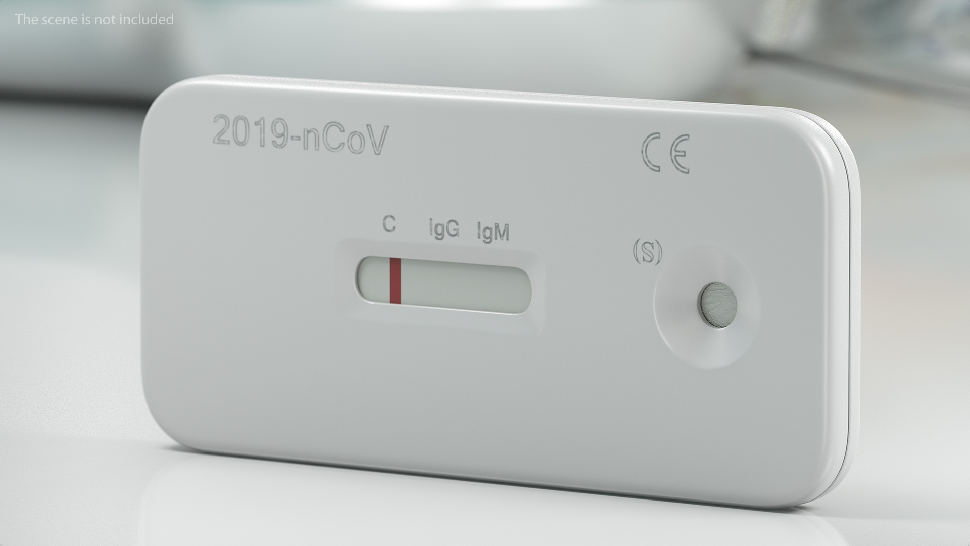 3D model Negative 2019 nCoV Rapid Diagnostic Test
