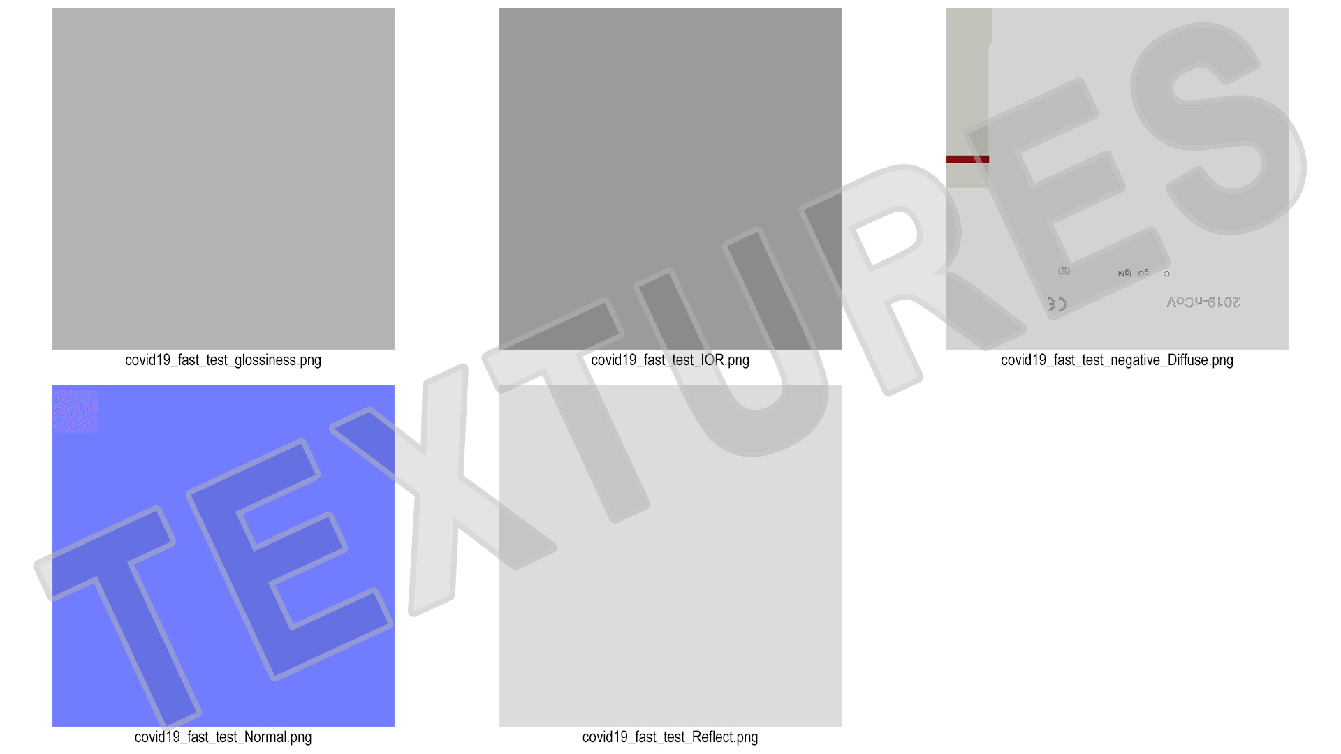 3D model Negative 2019 nCoV Rapid Diagnostic Test