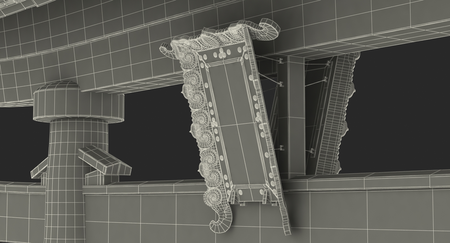 Torii Gate Itsukushima Shrine 3D model
