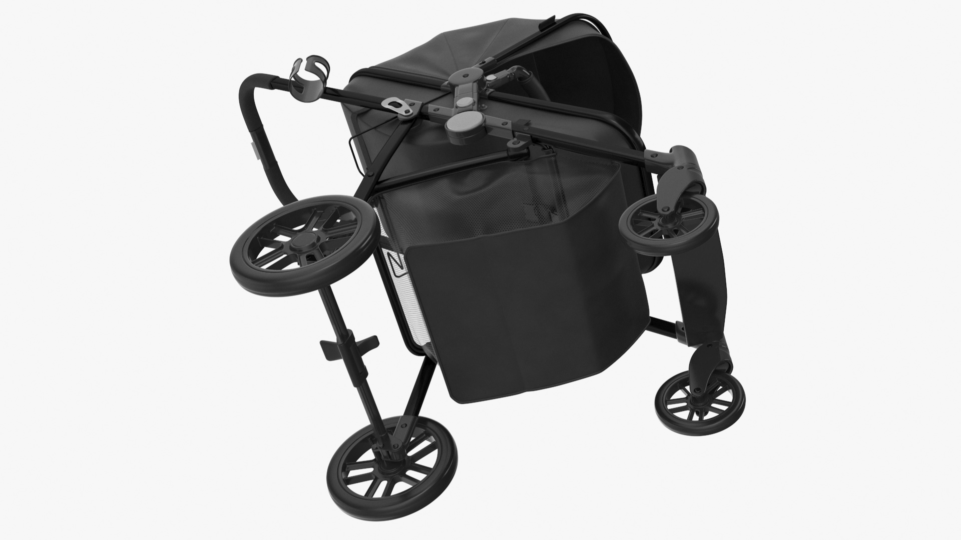 3D model Foldable Walking Baby Stroller