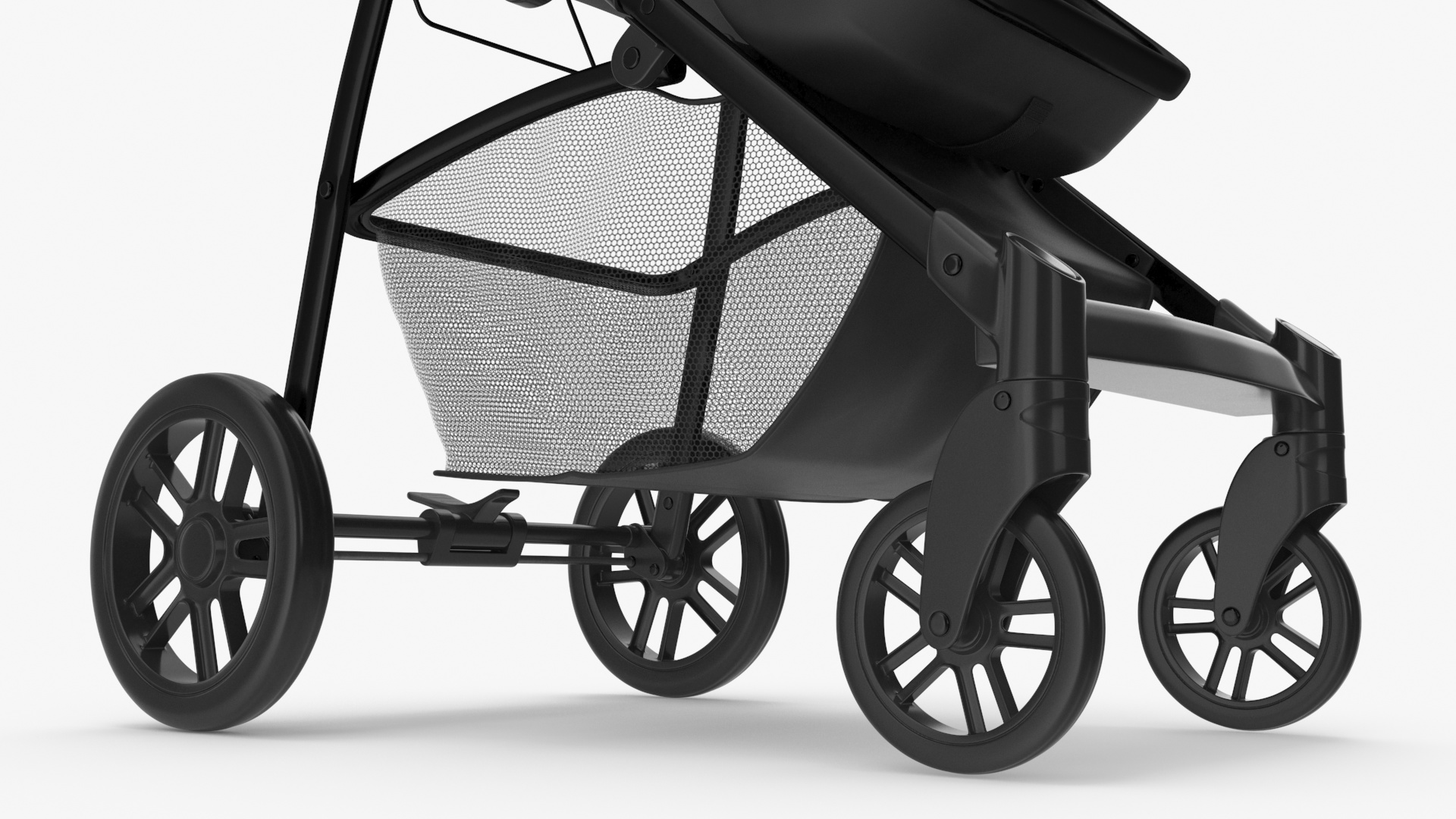 3D model Foldable Walking Baby Stroller