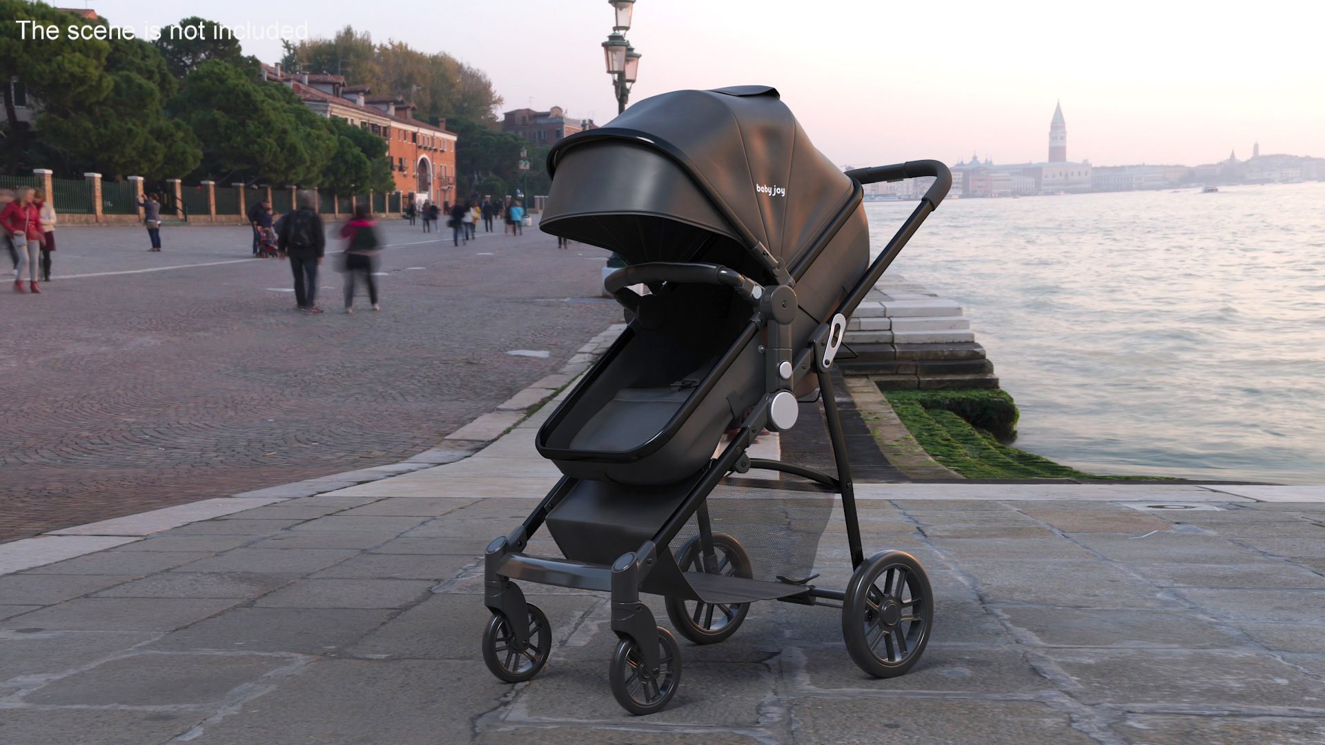 3D model Foldable Walking Baby Stroller