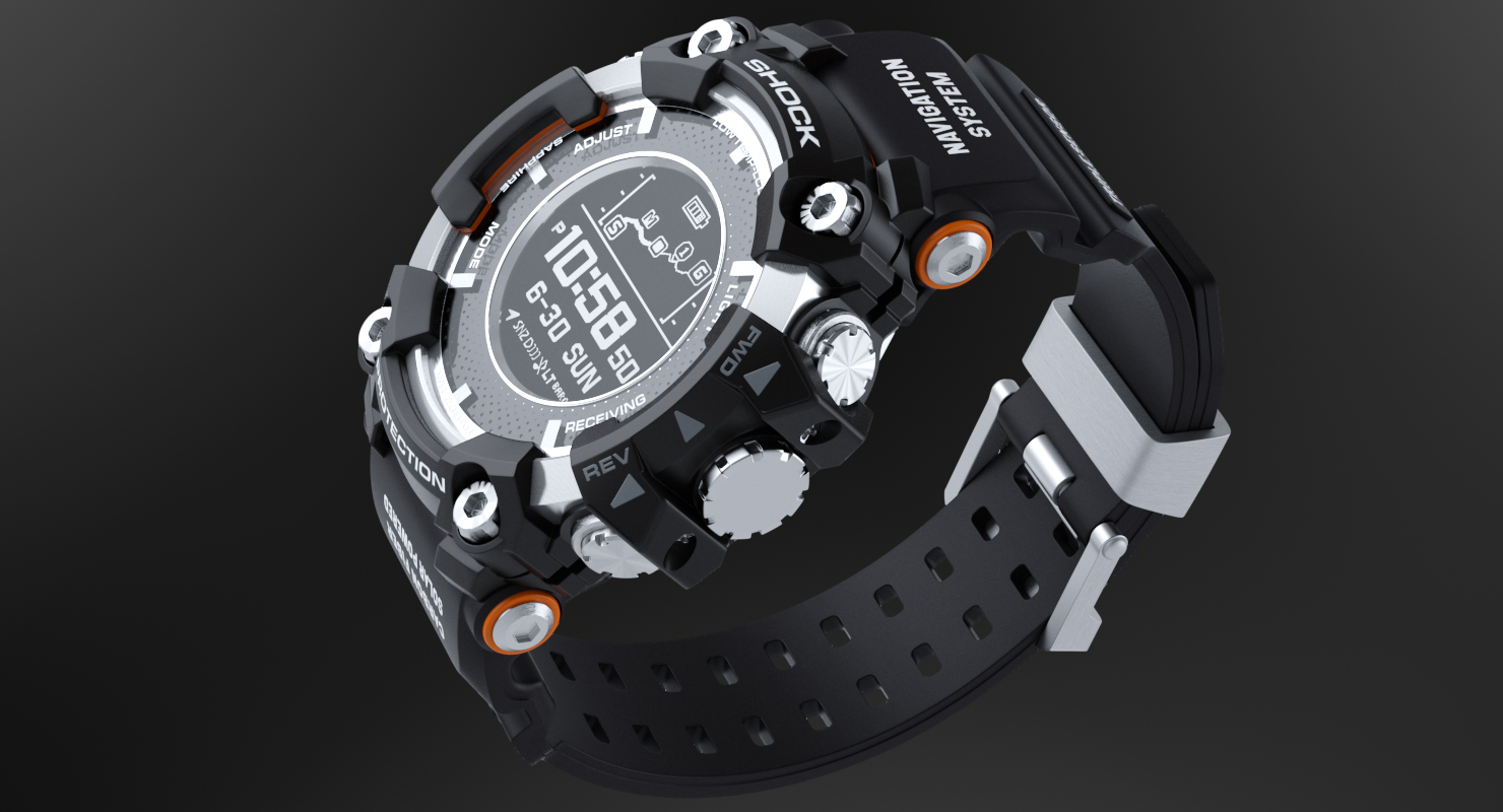 3D Sports Watch Shock Resistant Generic