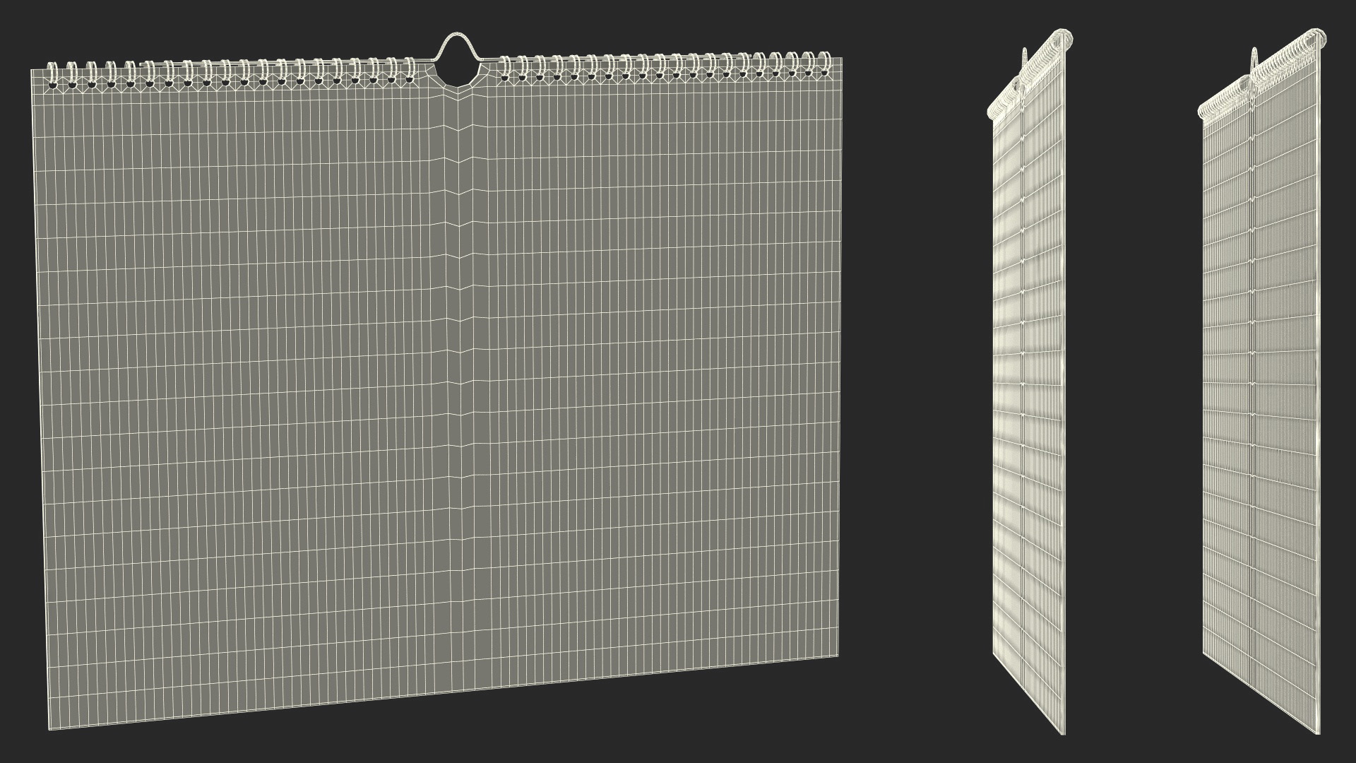 3D model Business Monthly Wall Calendar