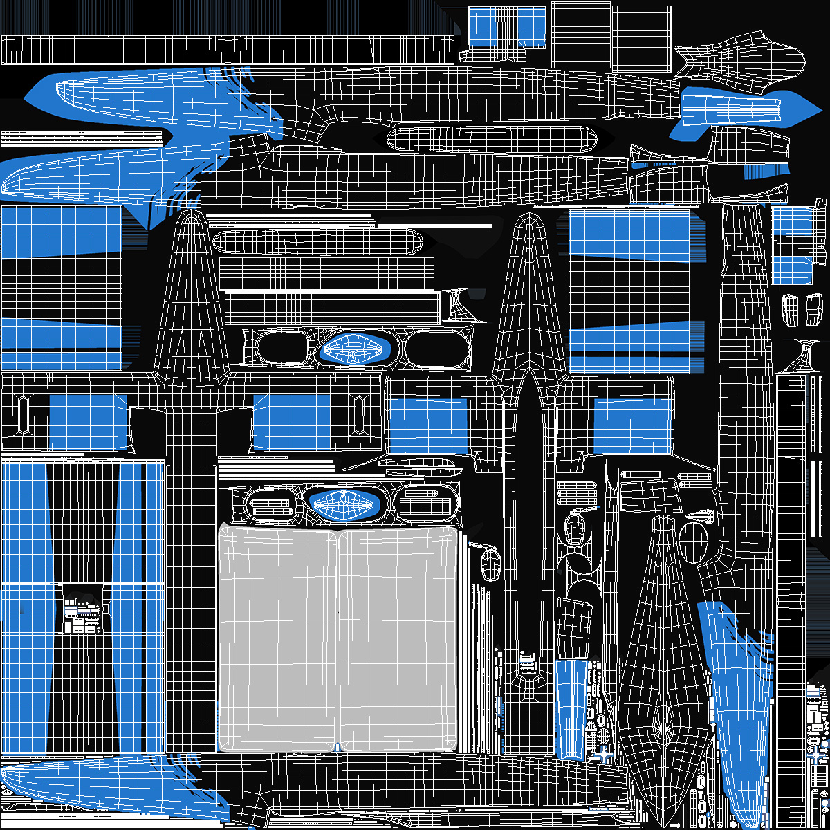3D Foiling Race Yacht Blue model