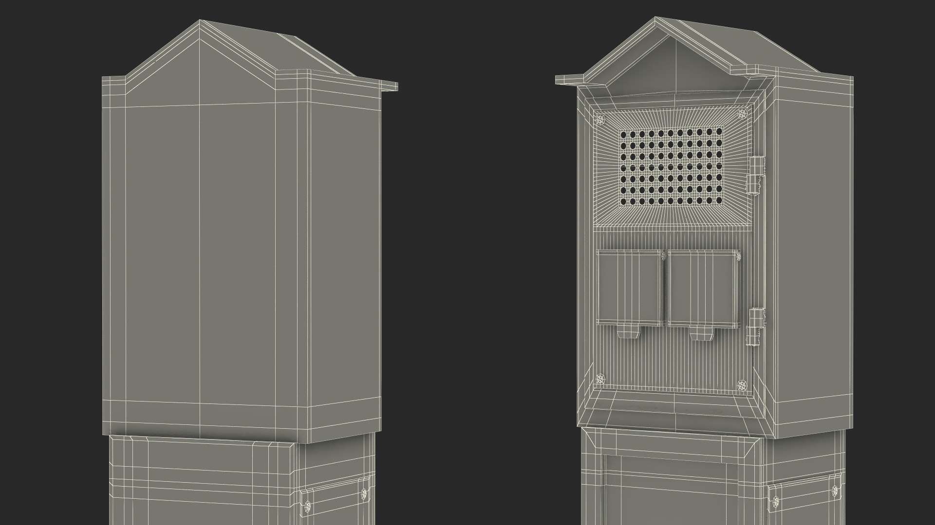 3D Emergency Call Box model