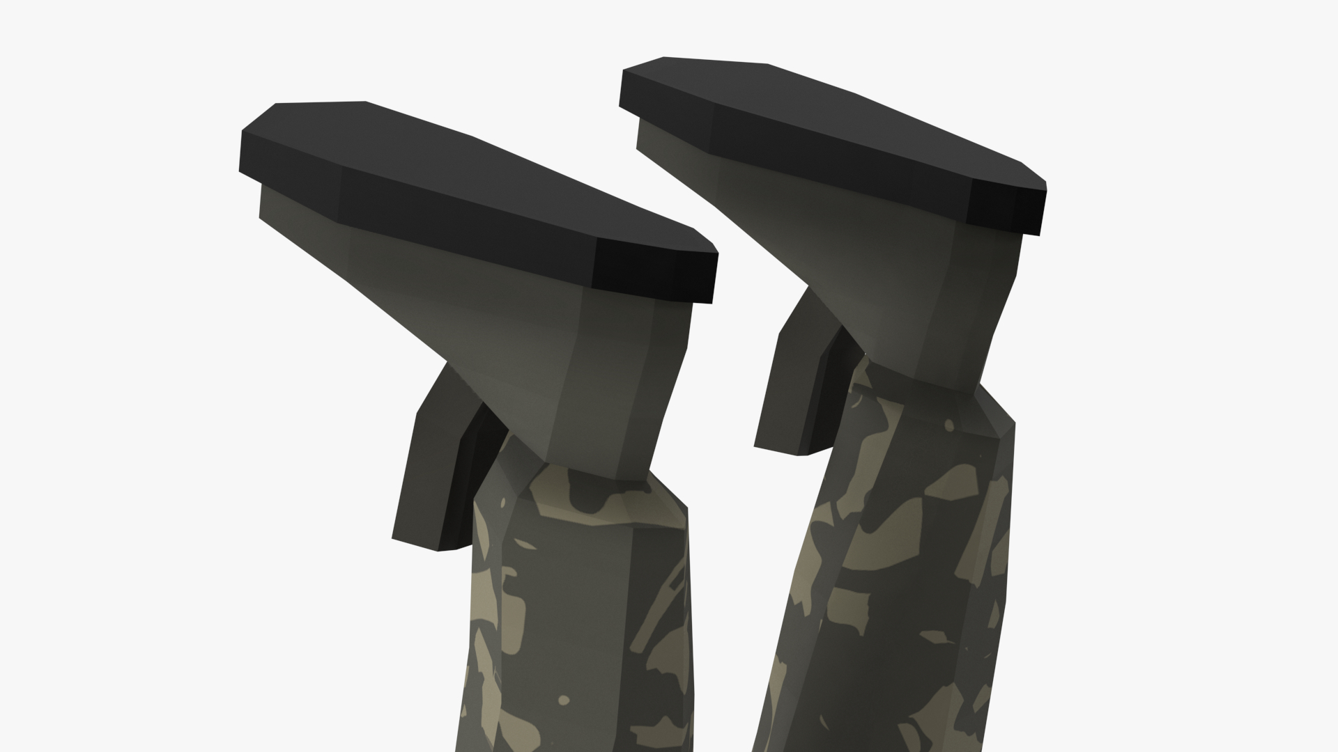 3D Soldier Low Poly Rigged model