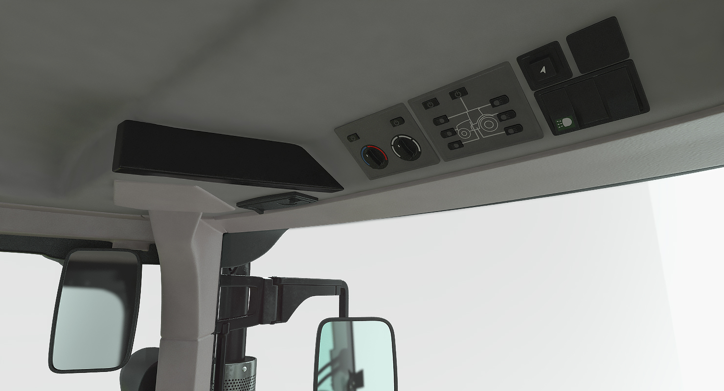 3D model CLAAS AXION Tractor Detailed Interior Dirty Rigged