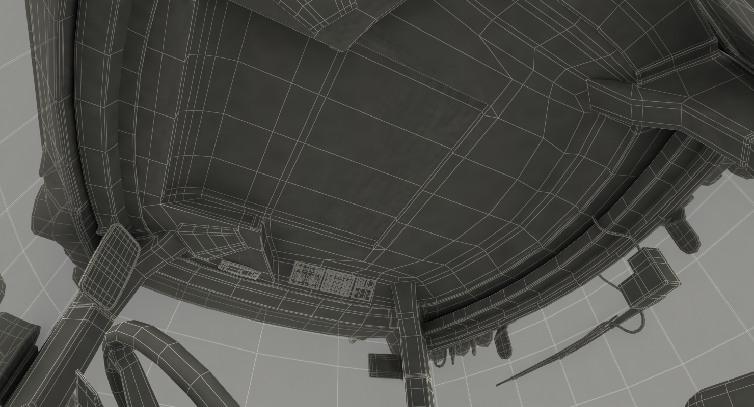 3D model CLAAS AXION Tractor Detailed Interior Dirty Rigged