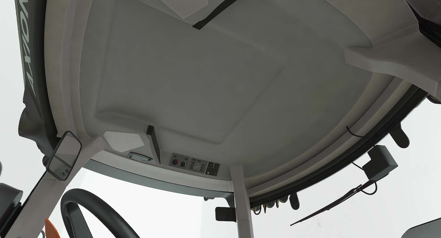 3D model CLAAS AXION Tractor Detailed Interior Dirty Rigged