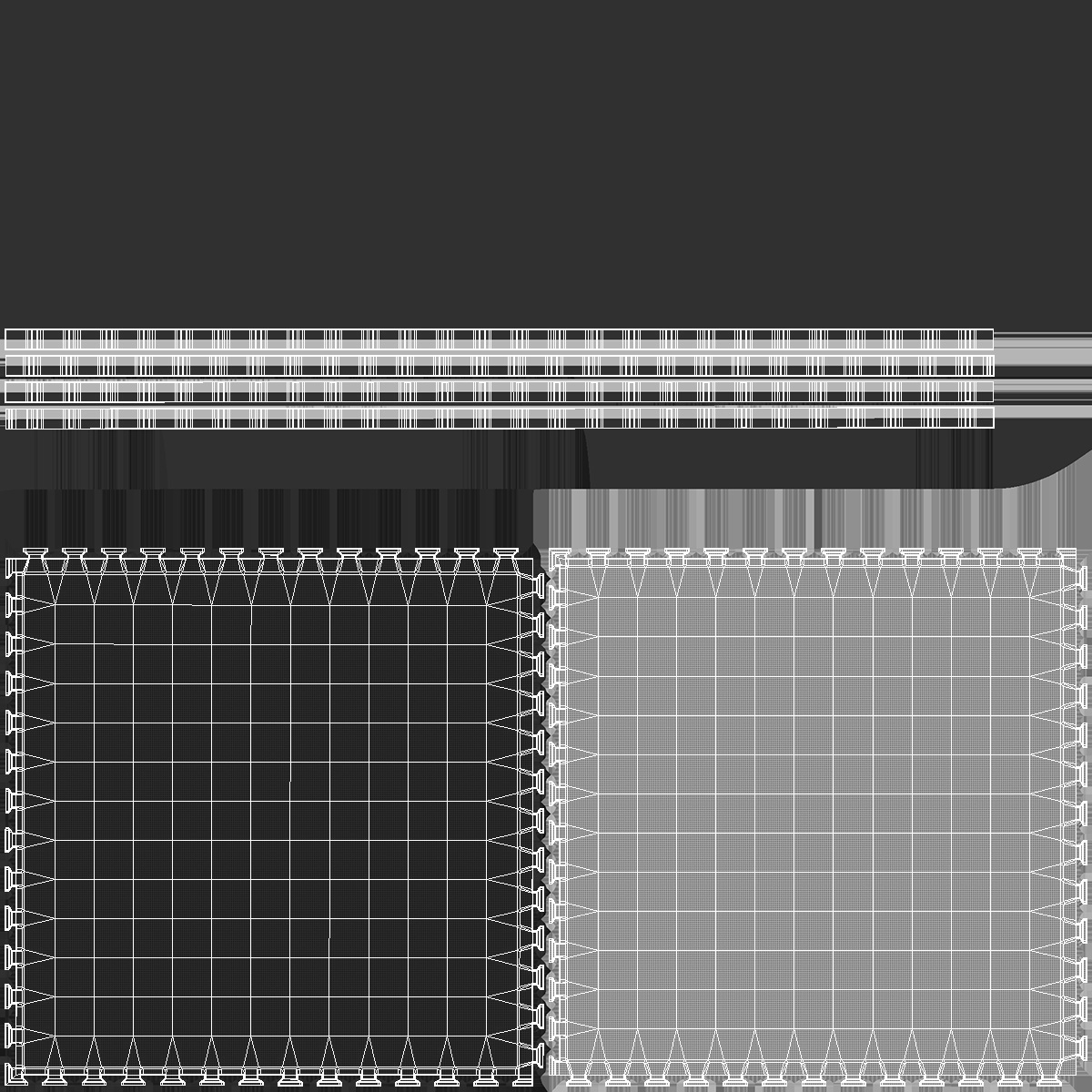Two Sided Tatami Puzzle Black 3D model