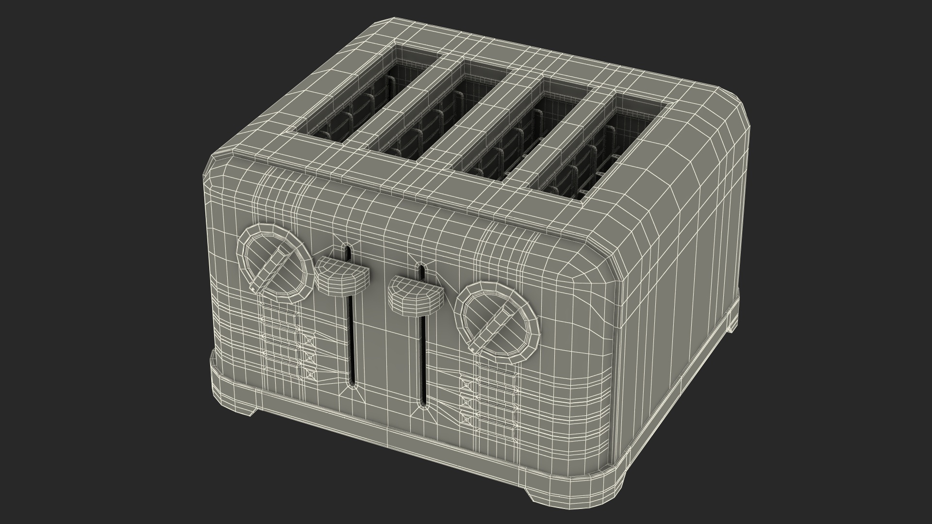3D model Toaster 4 Slice