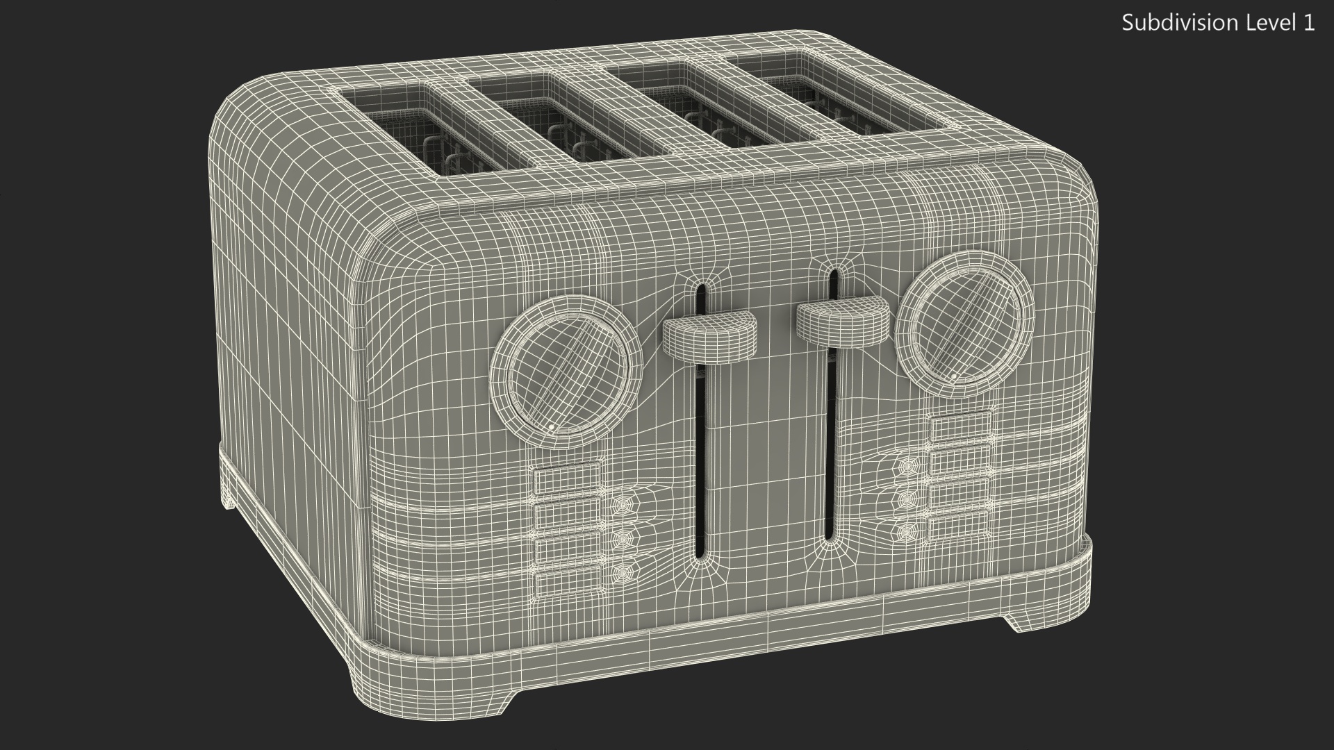 3D model Toaster 4 Slice
