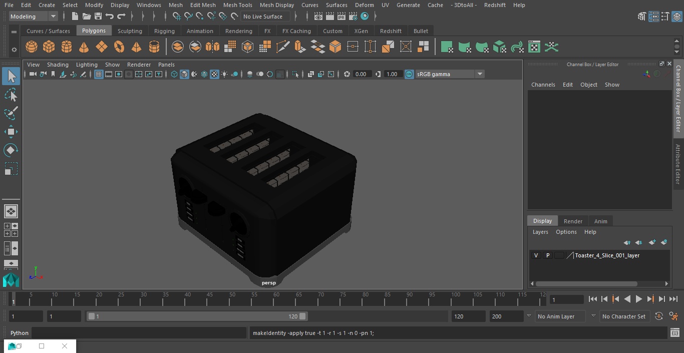 3D model Toaster 4 Slice