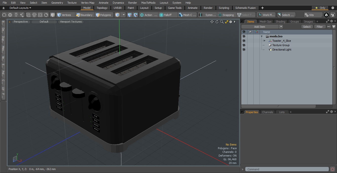 3D model Toaster 4 Slice