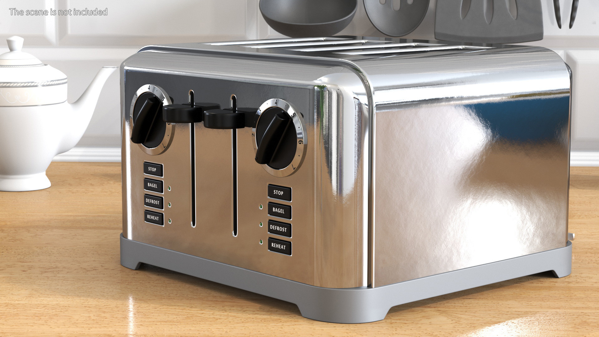3D model Toaster 4 Slice