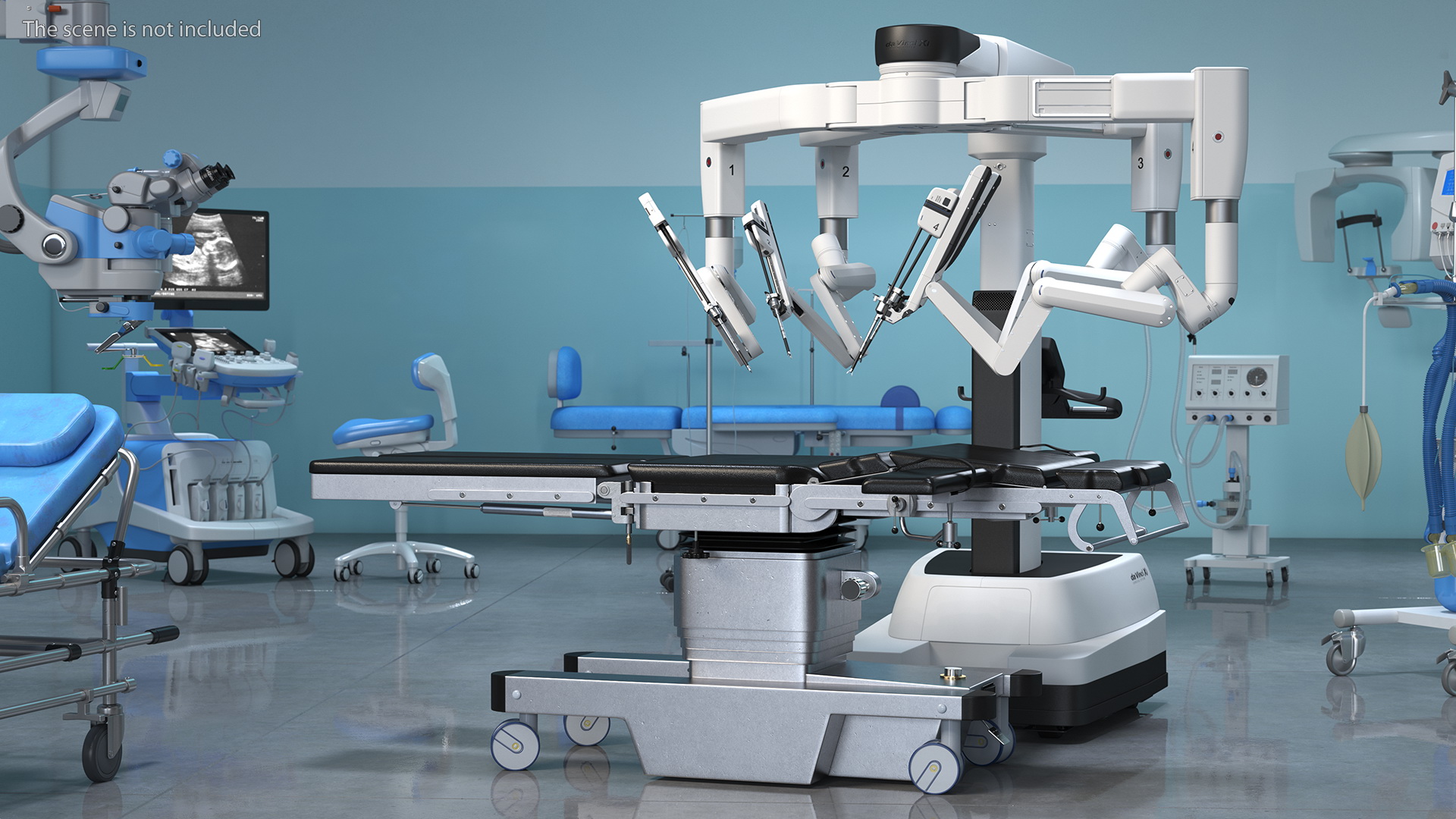 3D Surgical Robotic System da Vinci SI with Operating Table