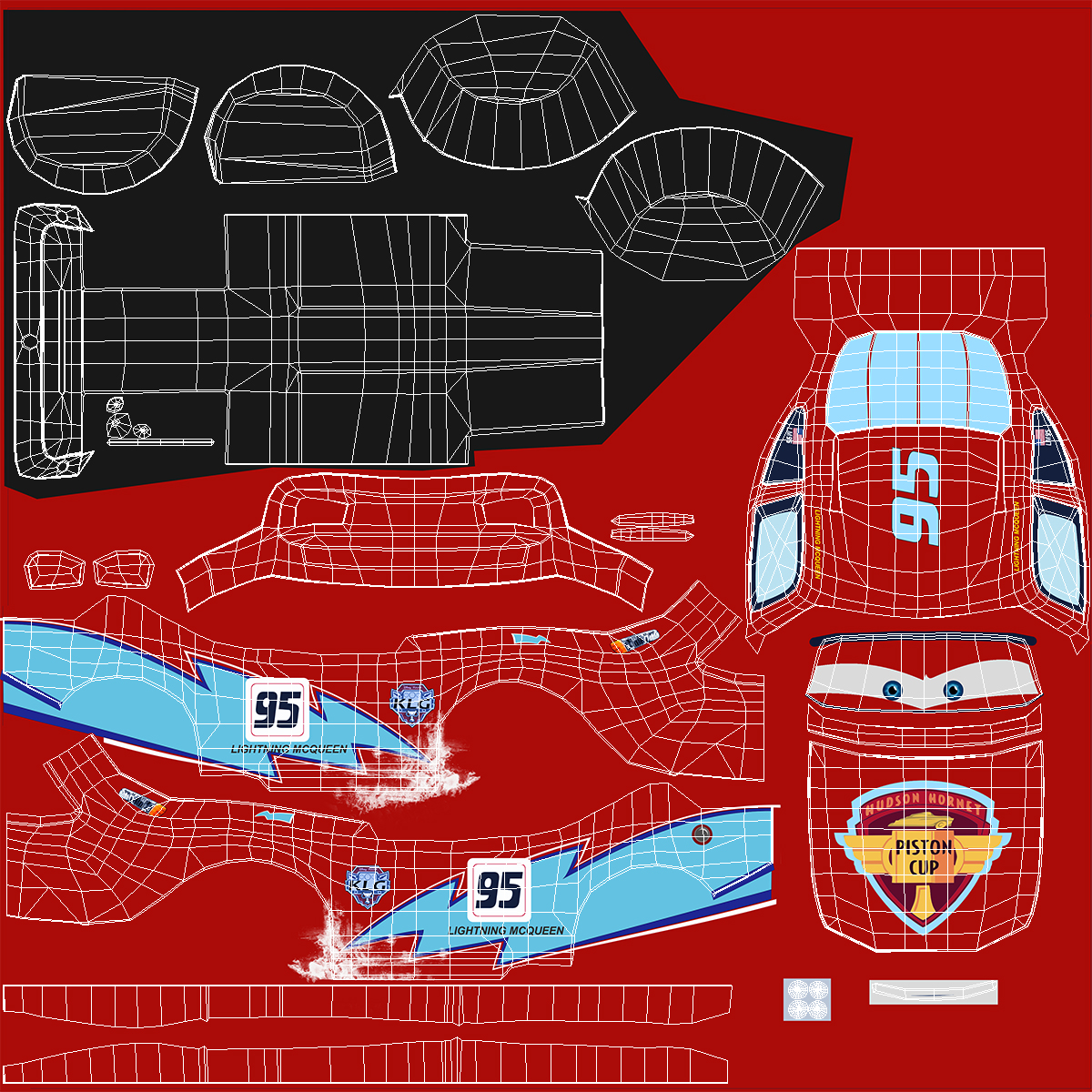 3D model Lightning McQueen Car Toy
