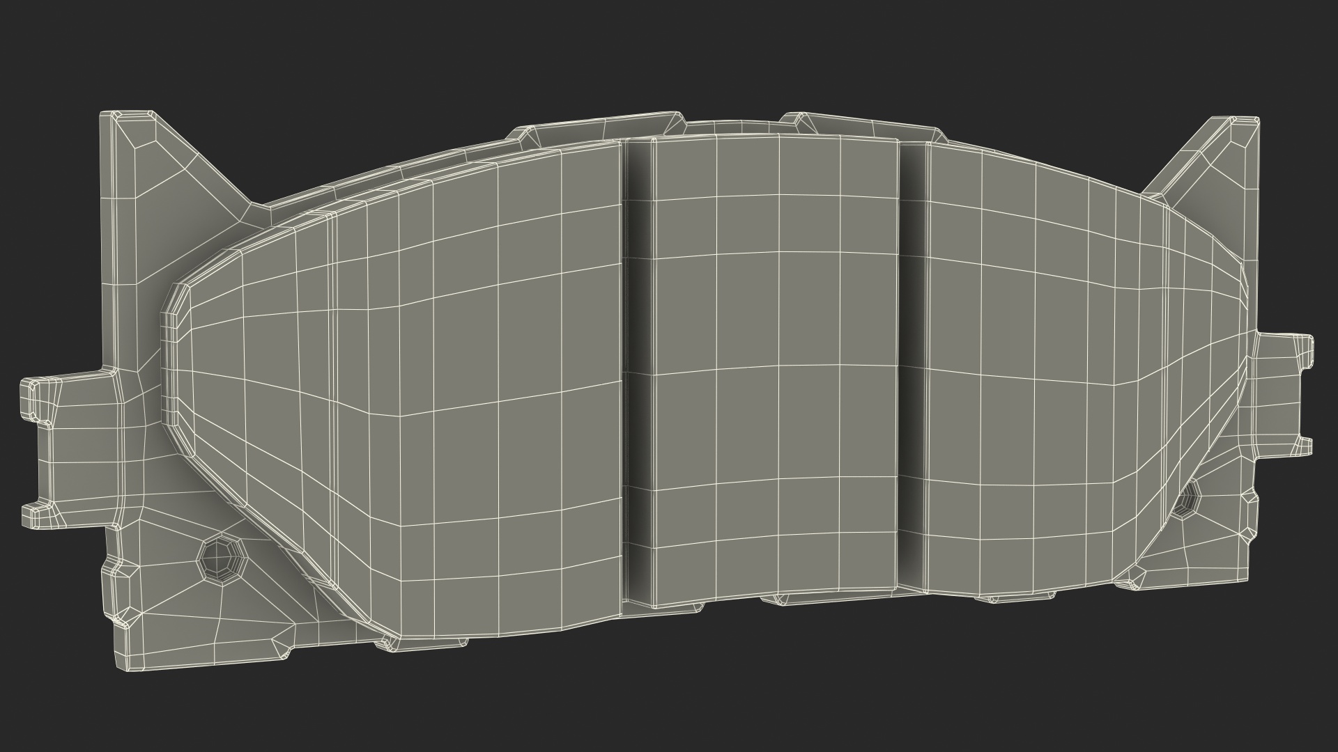 3D model Front Brake Disk Pad