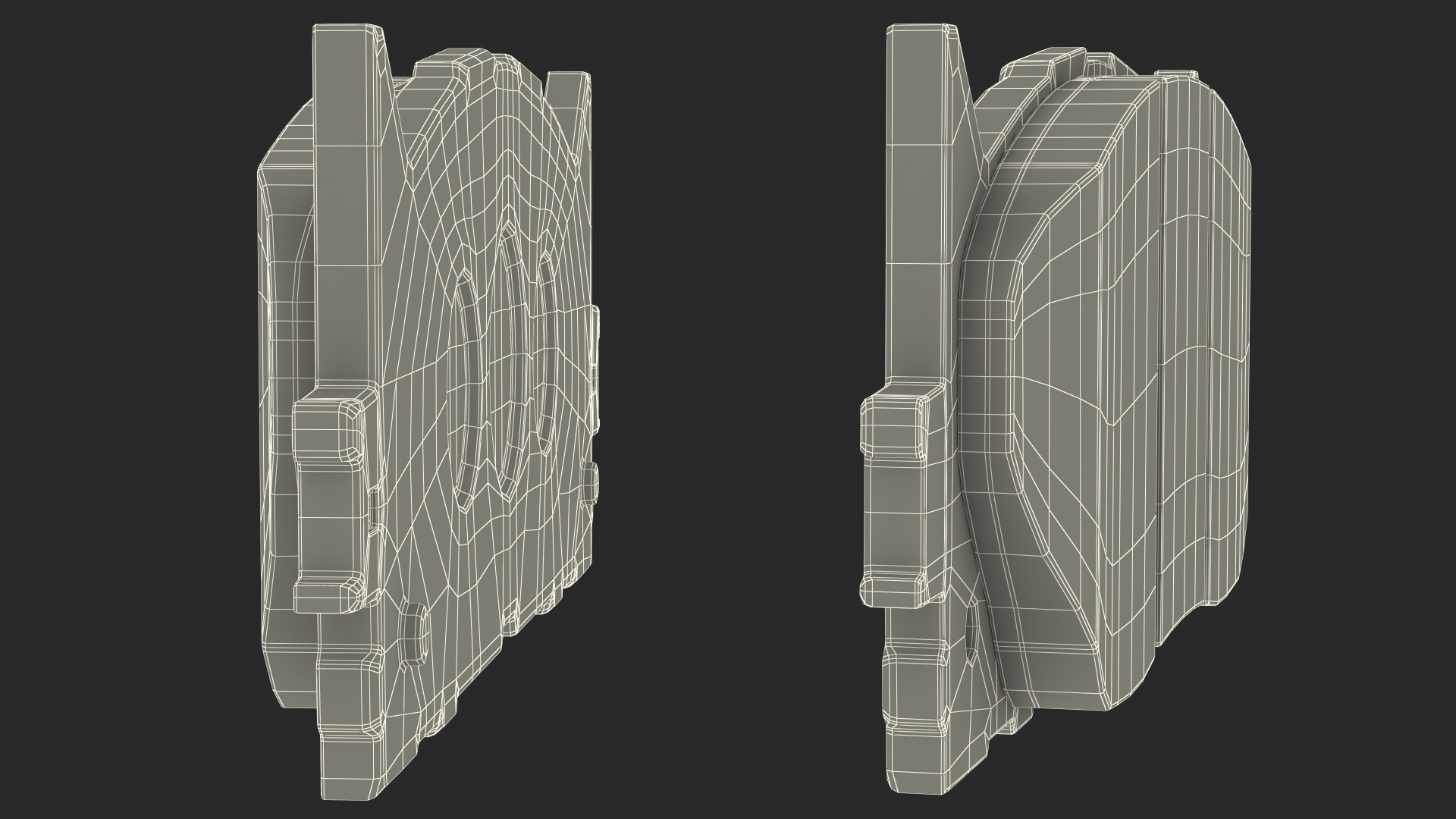 3D model Front Brake Disk Pad