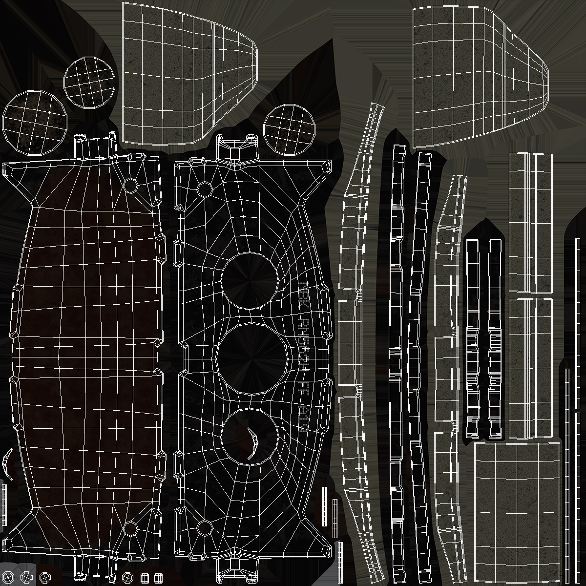 3D model Front Brake Disk Pad
