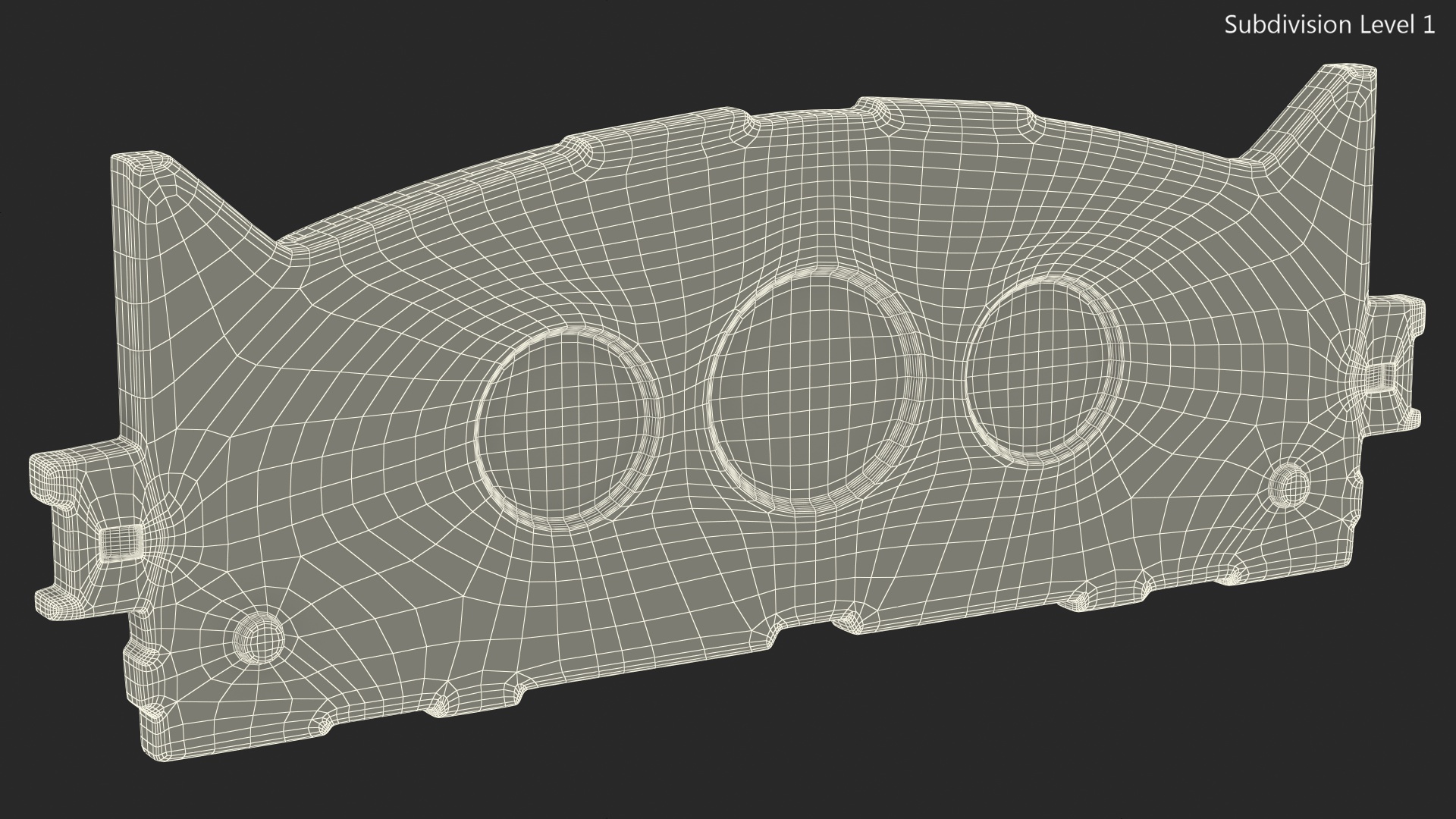 3D model Front Brake Disk Pad