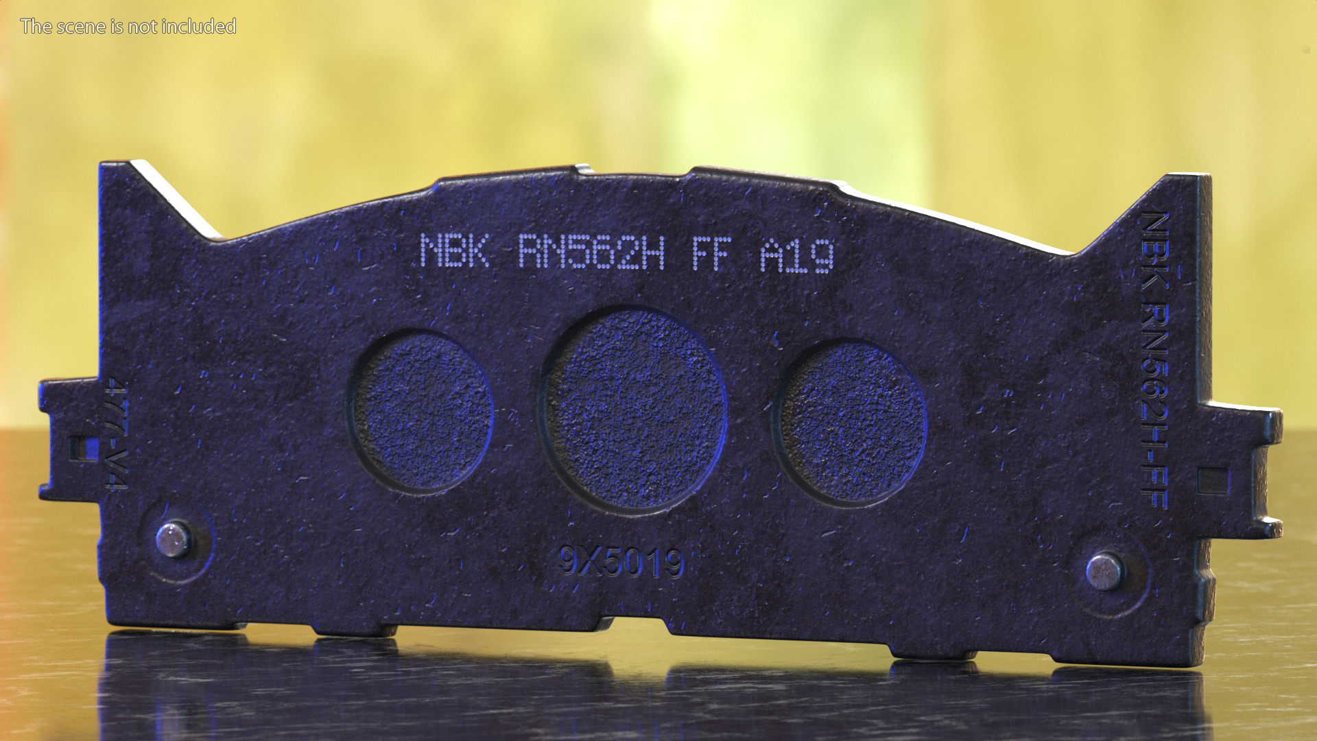 3D model Front Brake Disk Pad