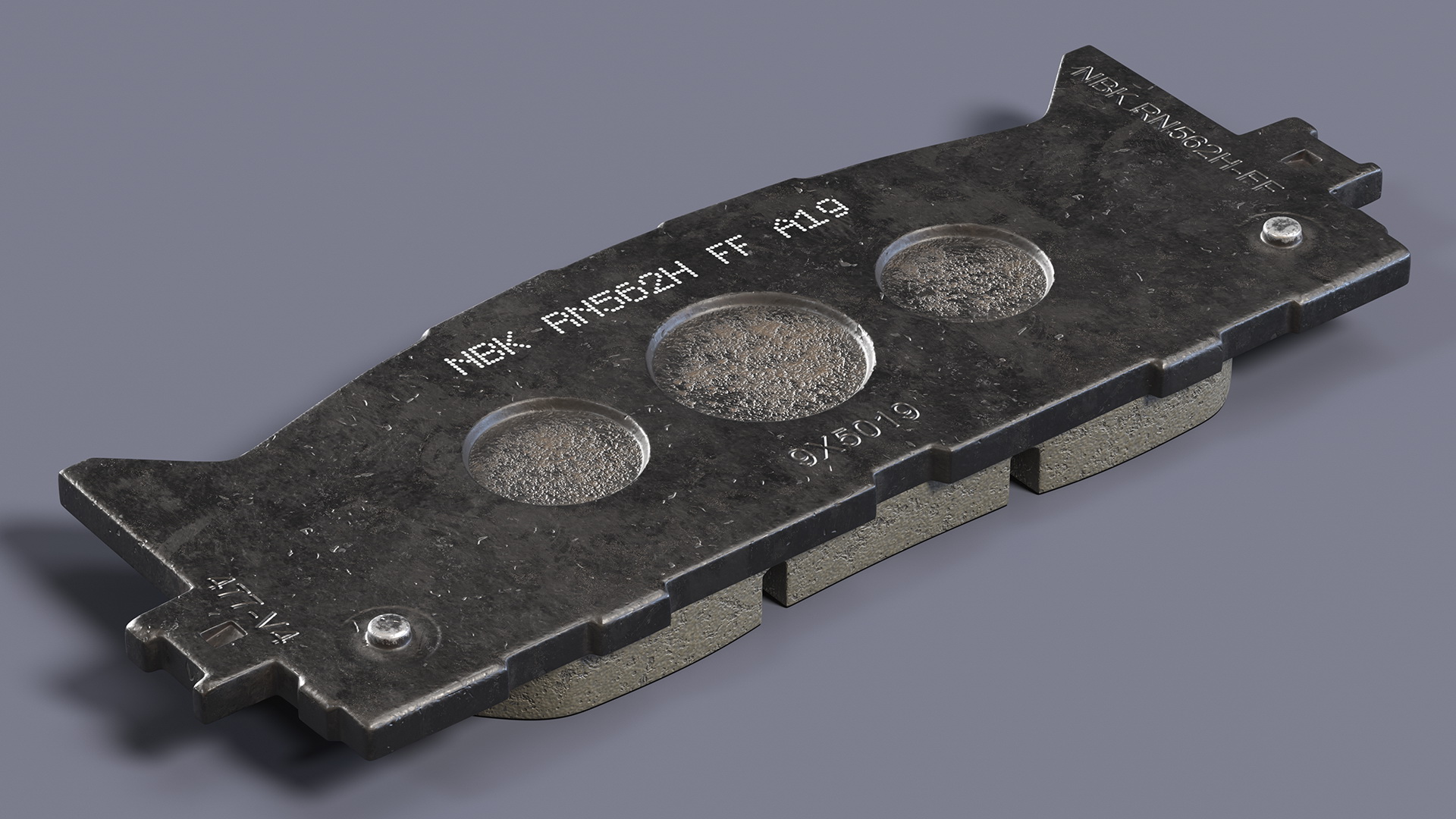 3D model Front Brake Disk Pad