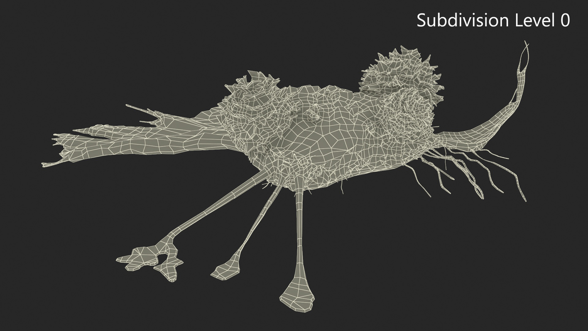 3D model Cancer Cell with 3 Lymphocytes