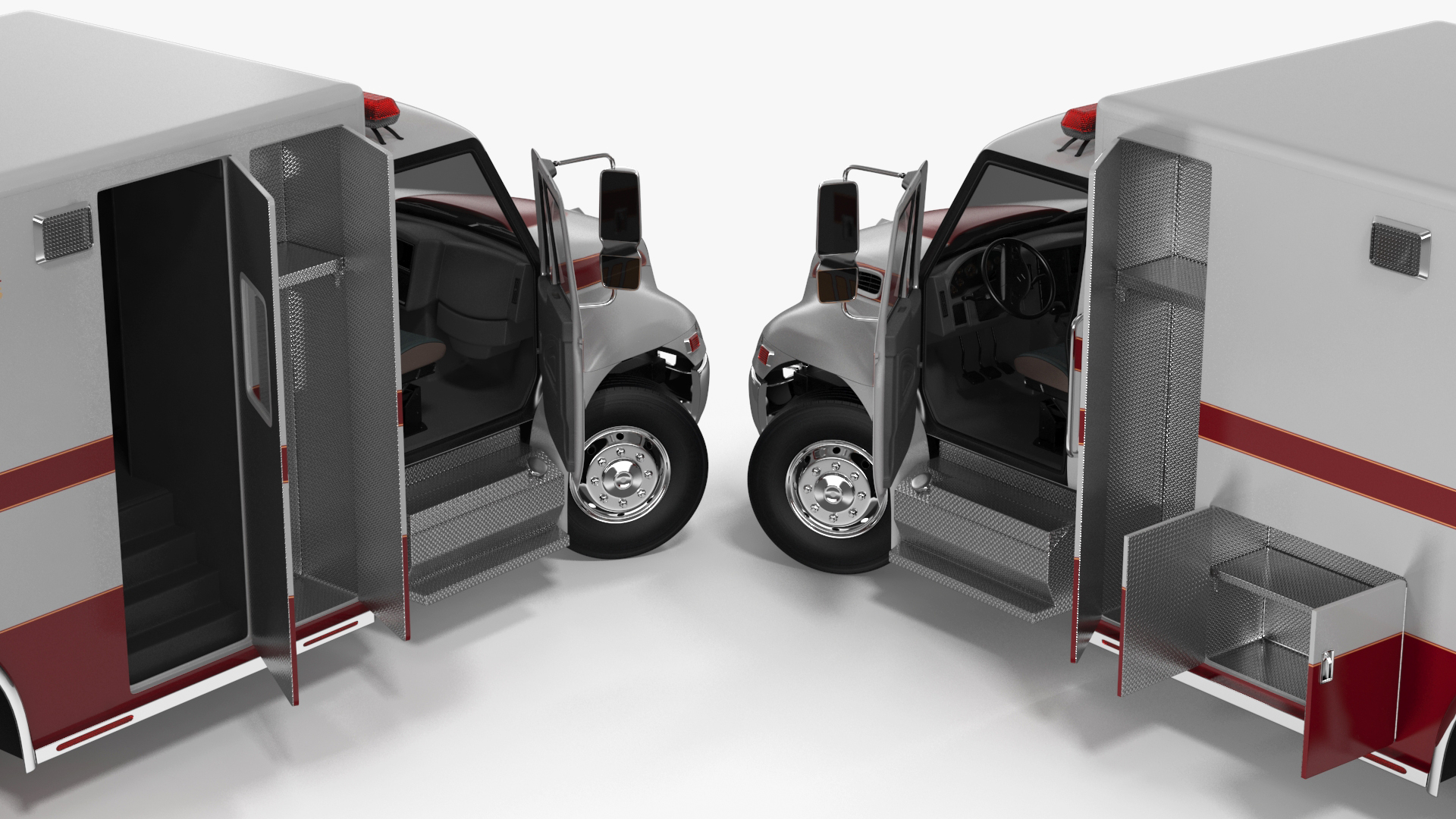 3D model International Durastar Medical Services Unit Rigged for Maya