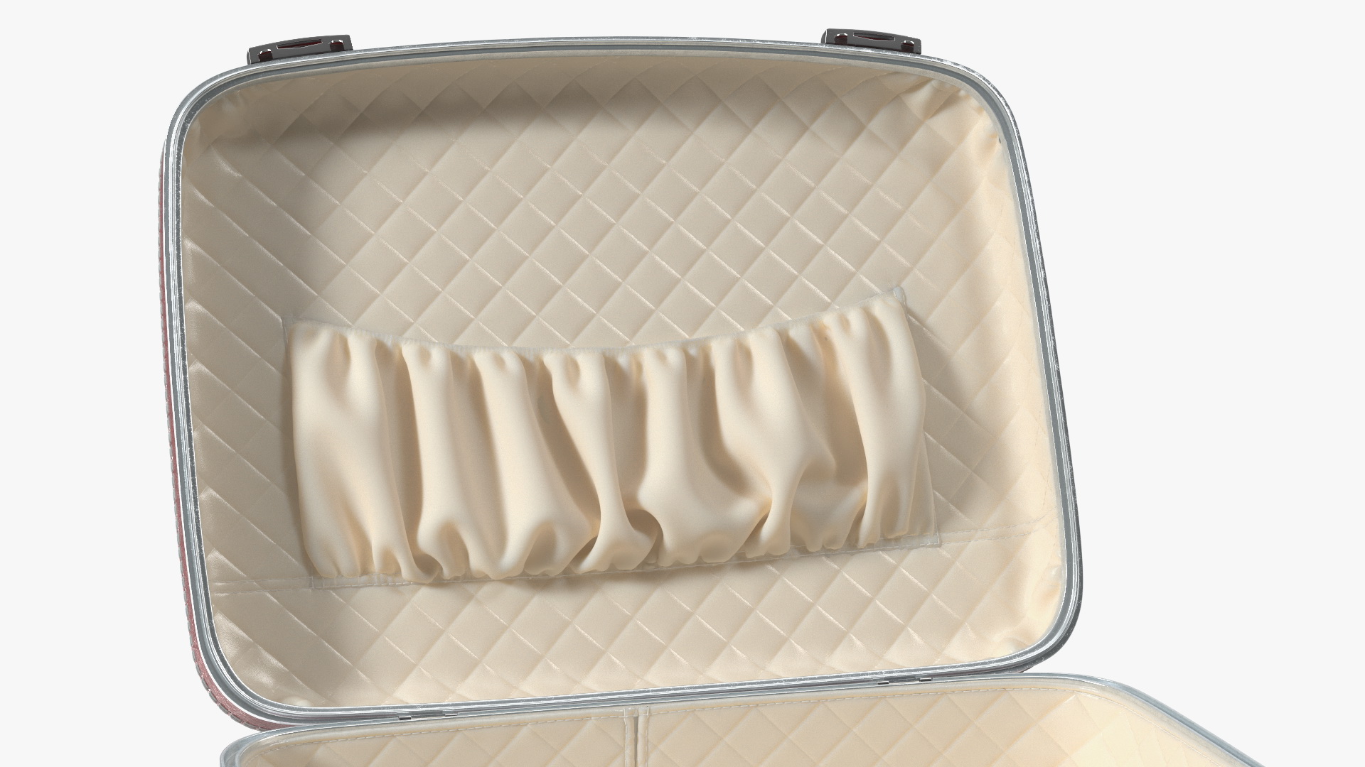 3D model Vintage Open Red Suitcase