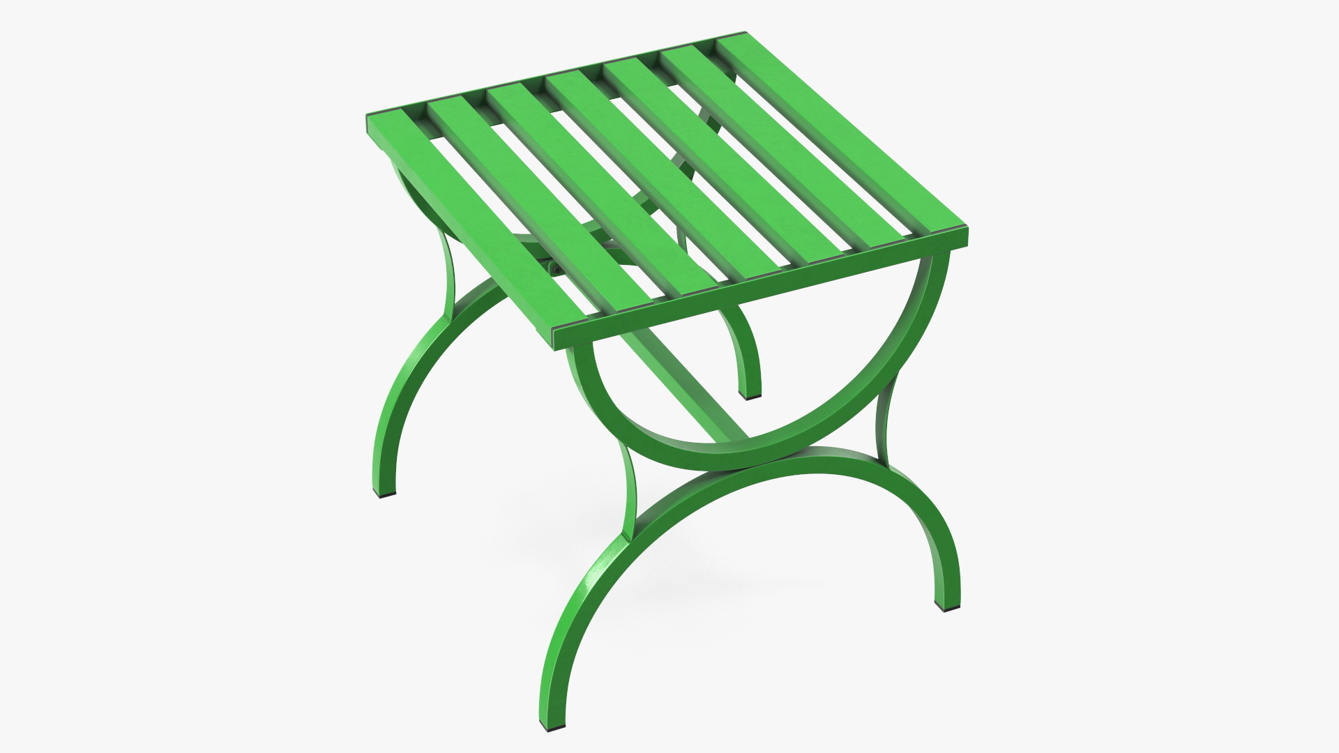 3D Metal Outdoor Furniture Set Green model