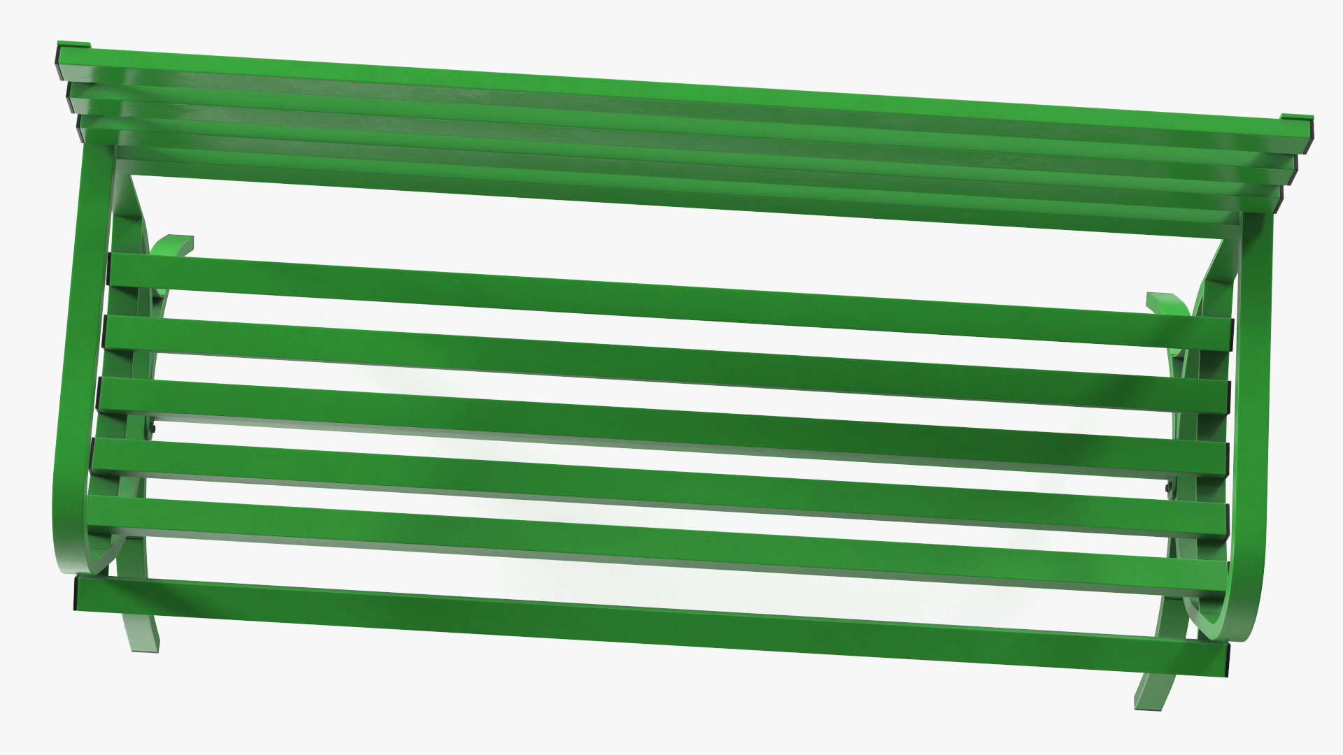 3D Metal Outdoor Furniture Set Green model