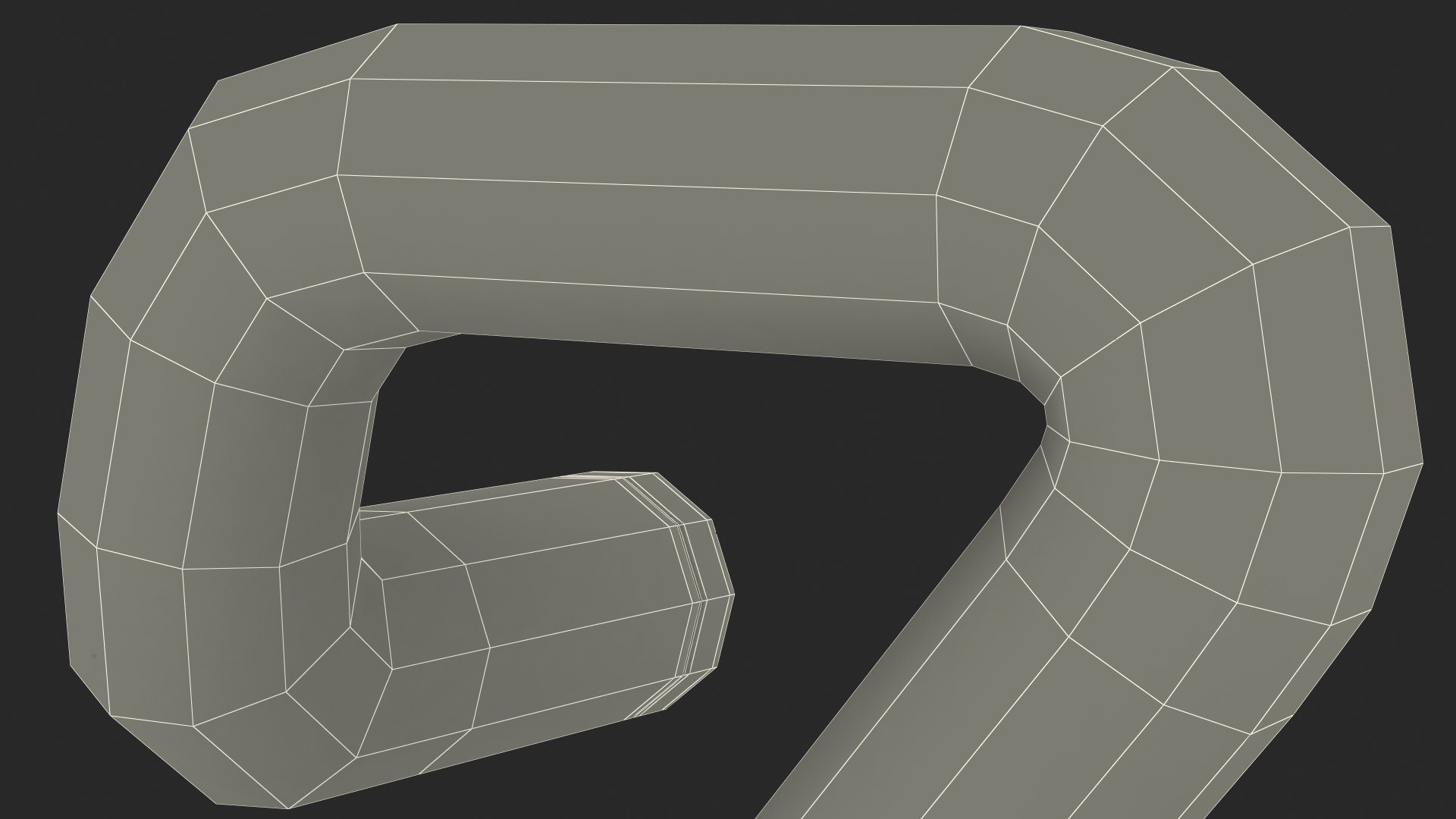 Neon Tube Light Number 3 3D model