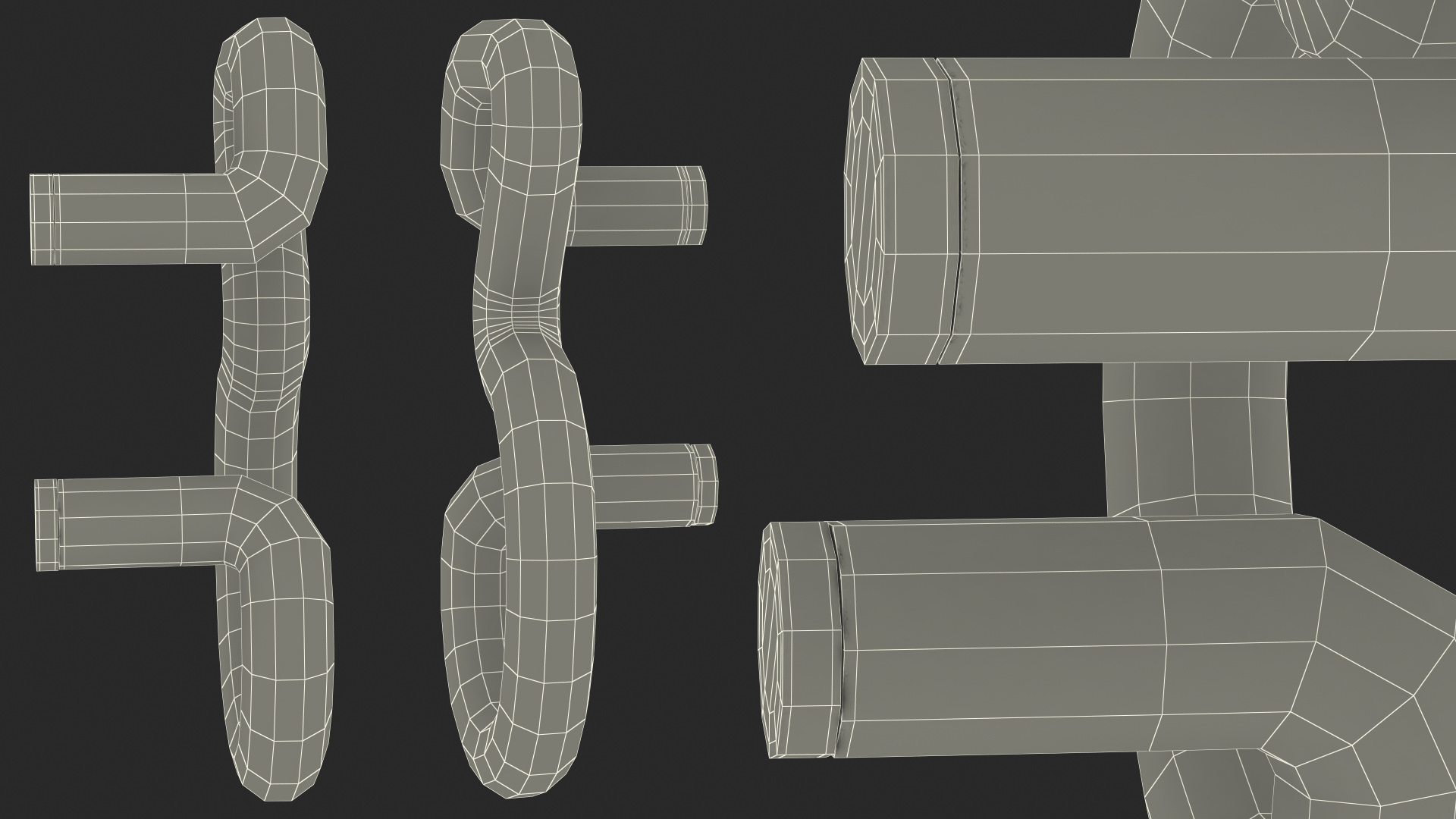 Neon Tube Light Number 3 3D model