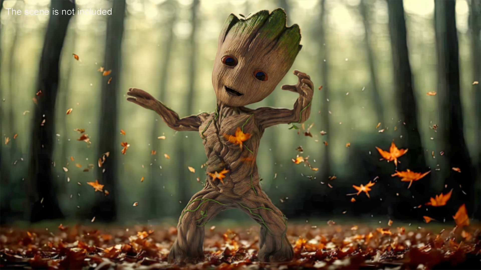 3D model Little Groot Character Dancing Pose