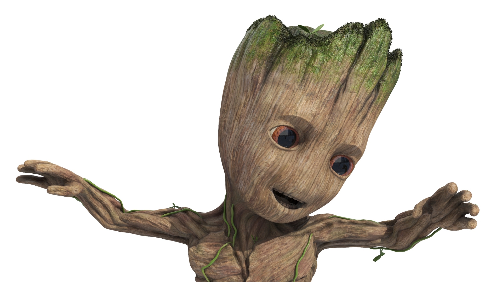 3D model Little Groot Character Dancing Pose