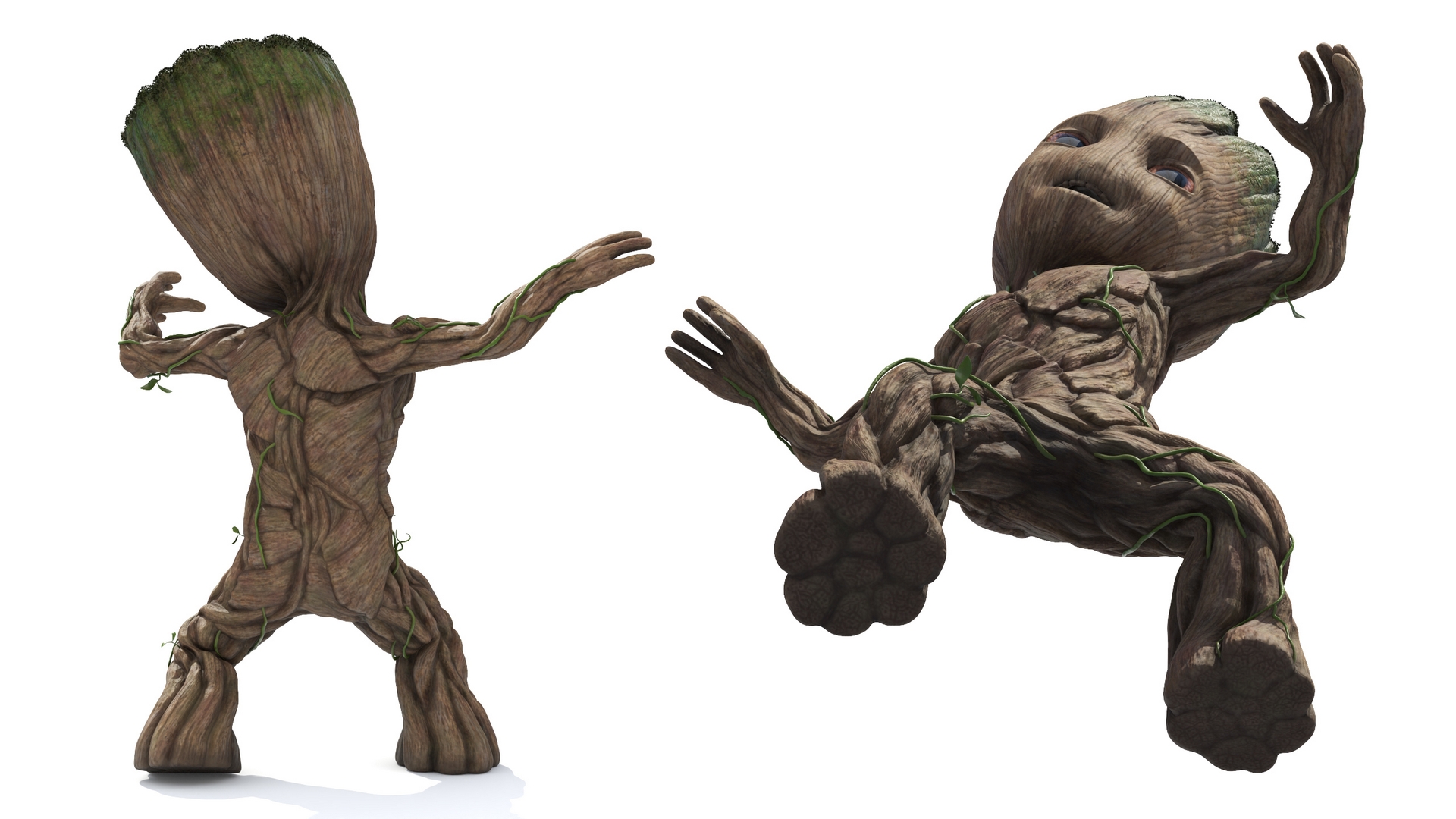 3D model Little Groot Character Dancing Pose