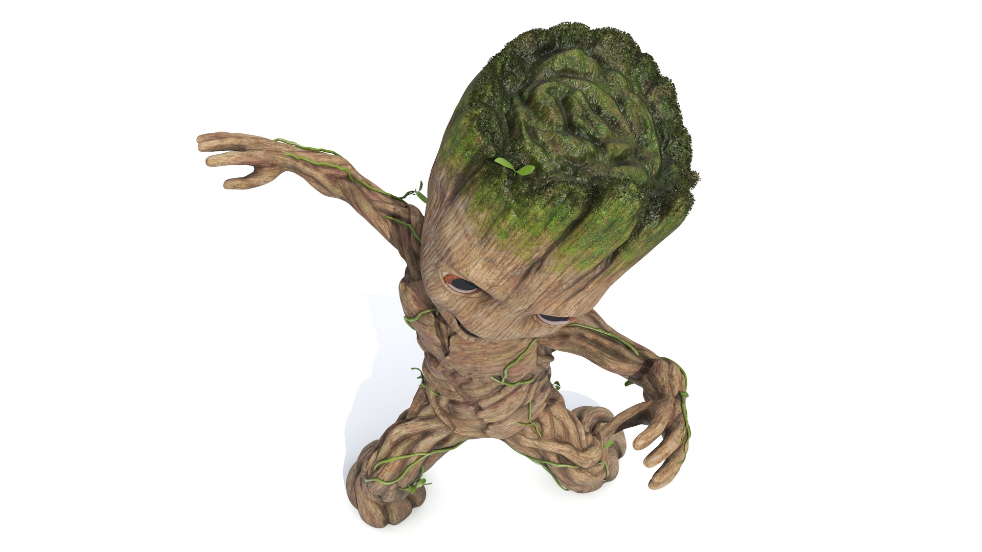 3D model Little Groot Character Dancing Pose