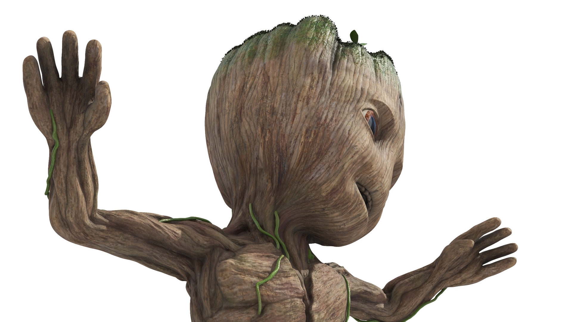 3D model Little Groot Character Dancing Pose