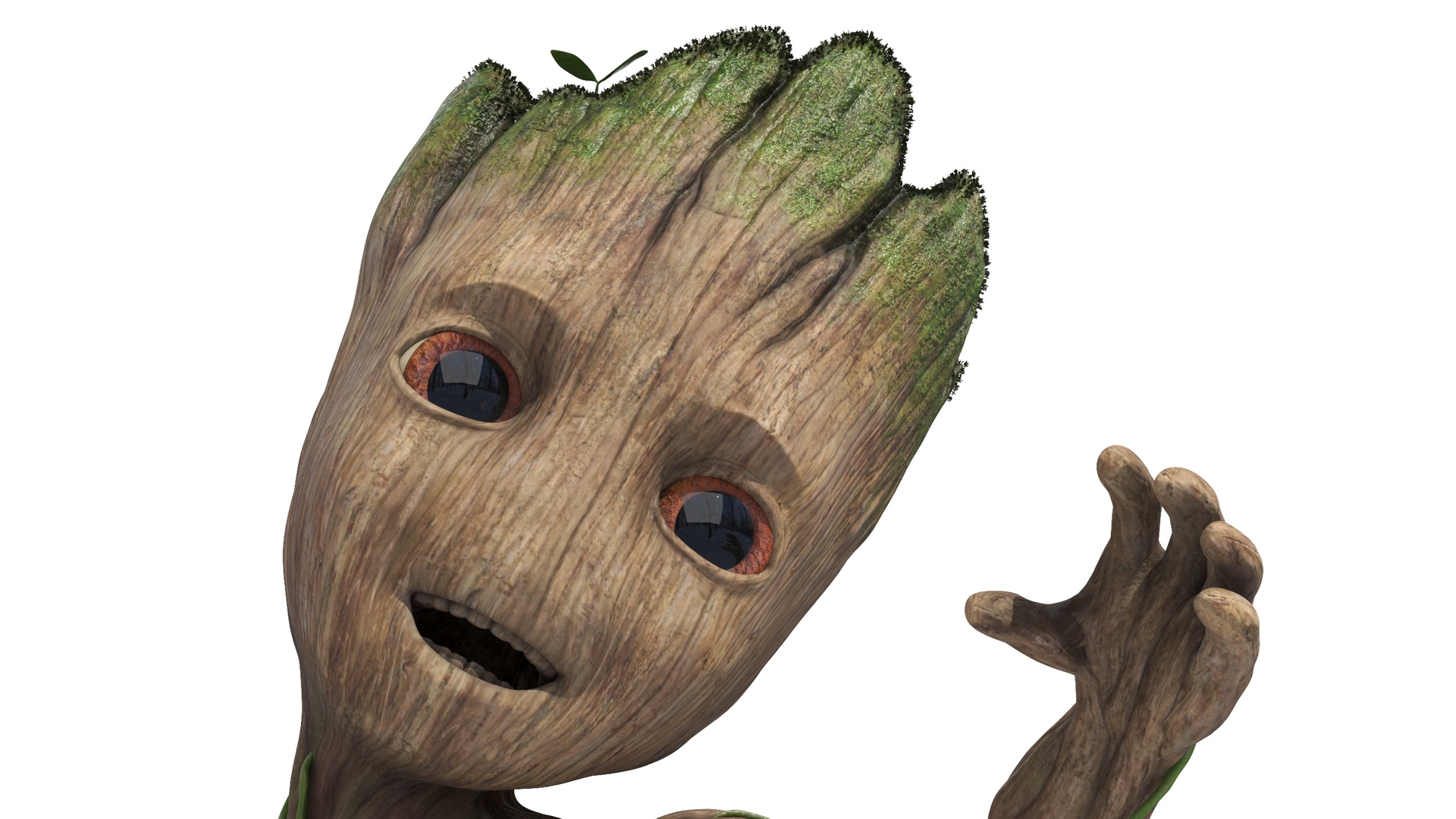 3D model Little Groot Character Dancing Pose
