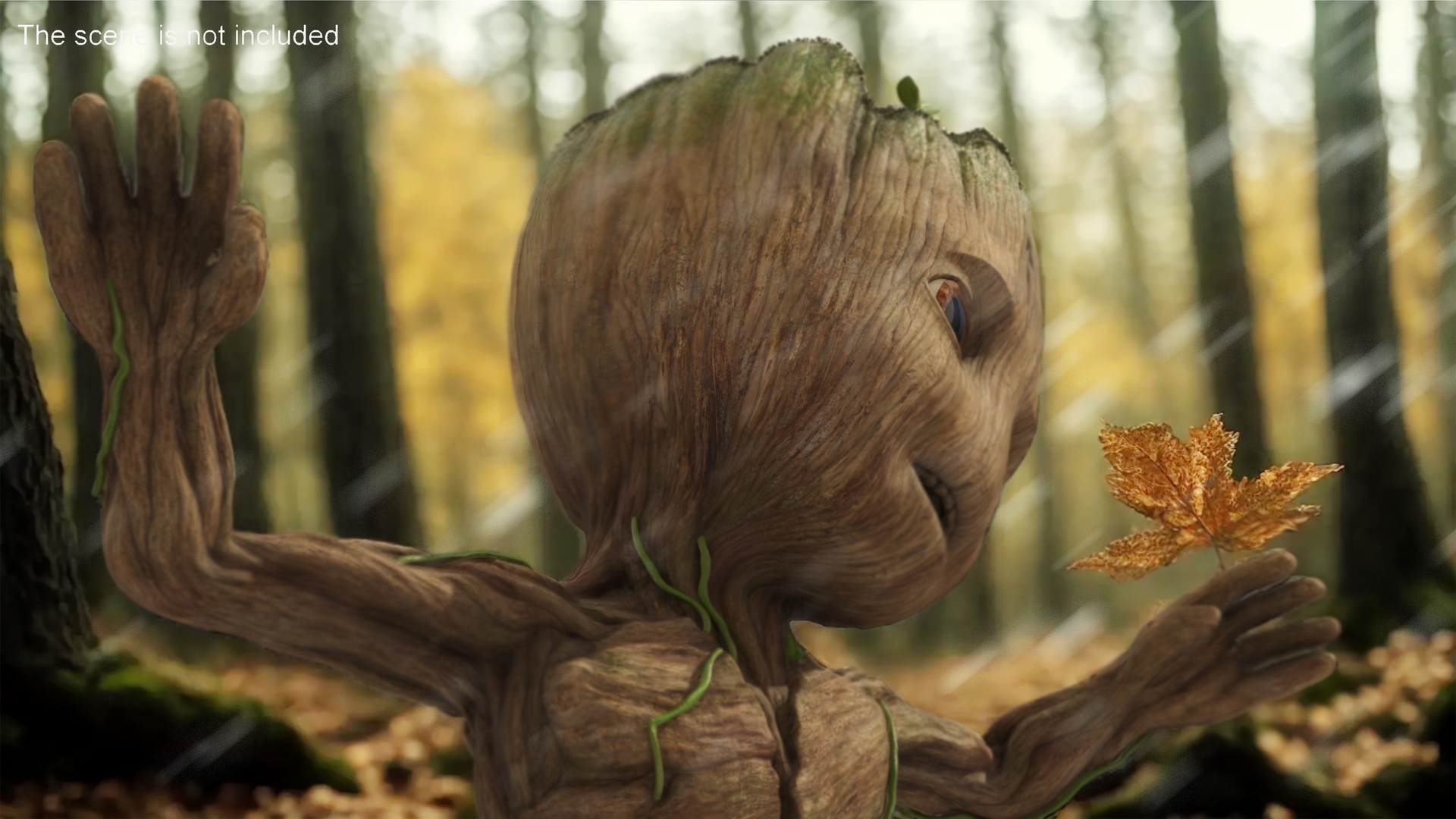 3D model Little Groot Character Dancing Pose