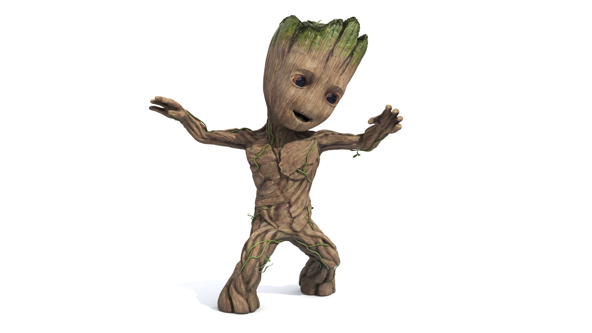 3D model Little Groot Character Dancing Pose