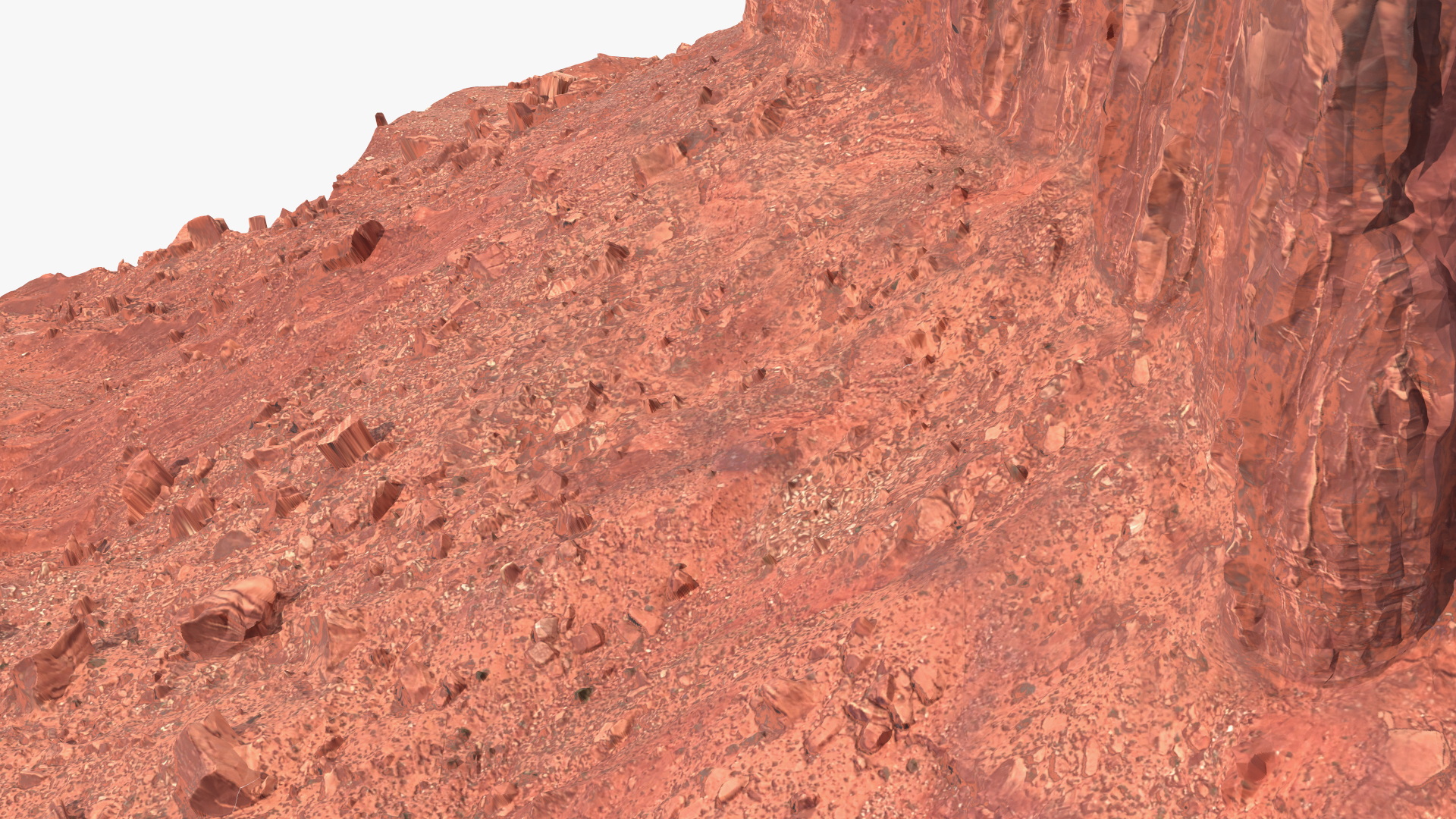 Monument Valley Merrick Butte Rock Formation 3D model