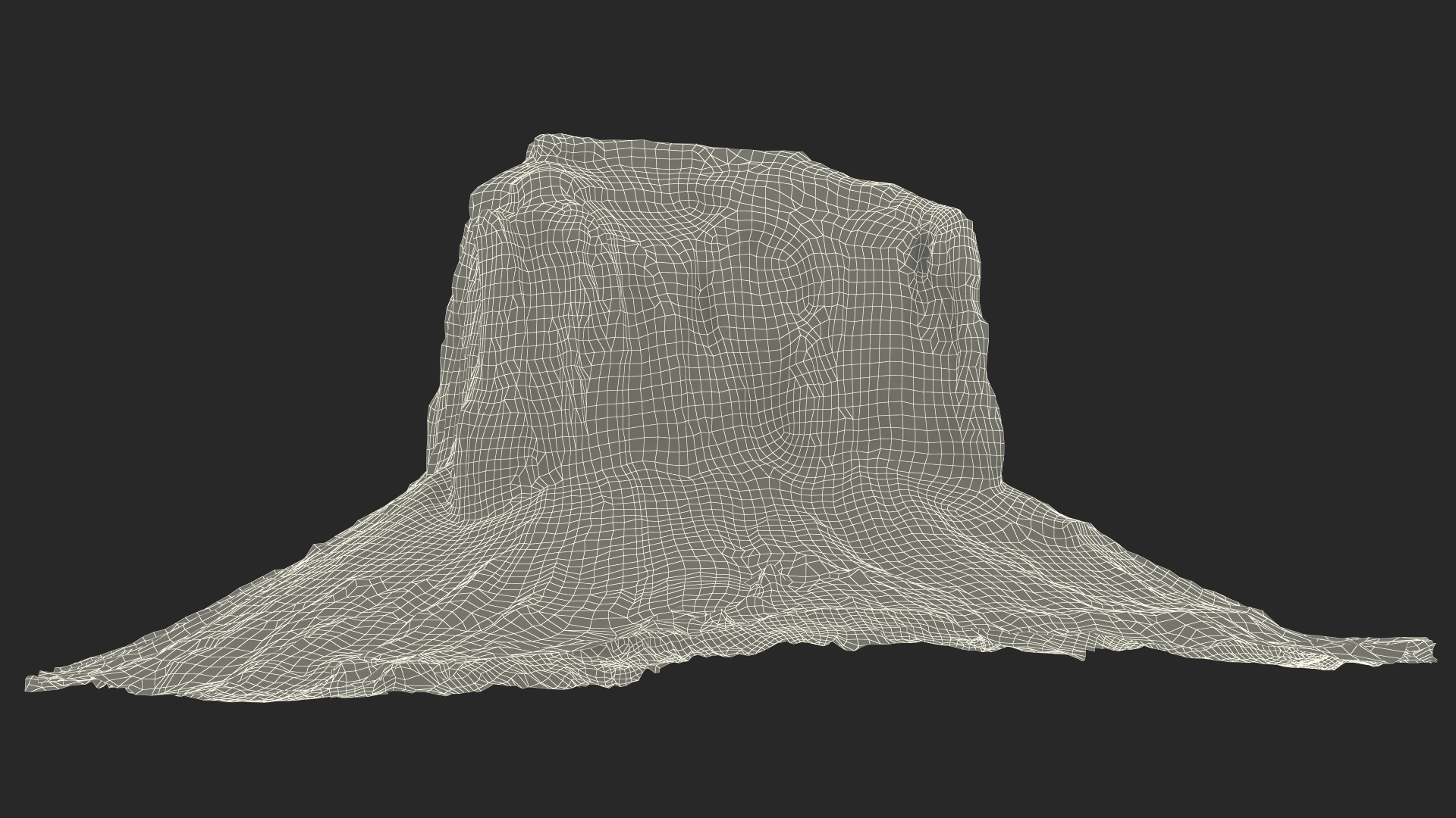 Monument Valley Merrick Butte Rock Formation 3D model