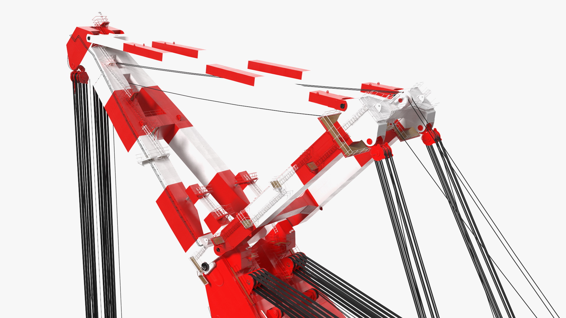3D Floating Vessel Crane Working Position model