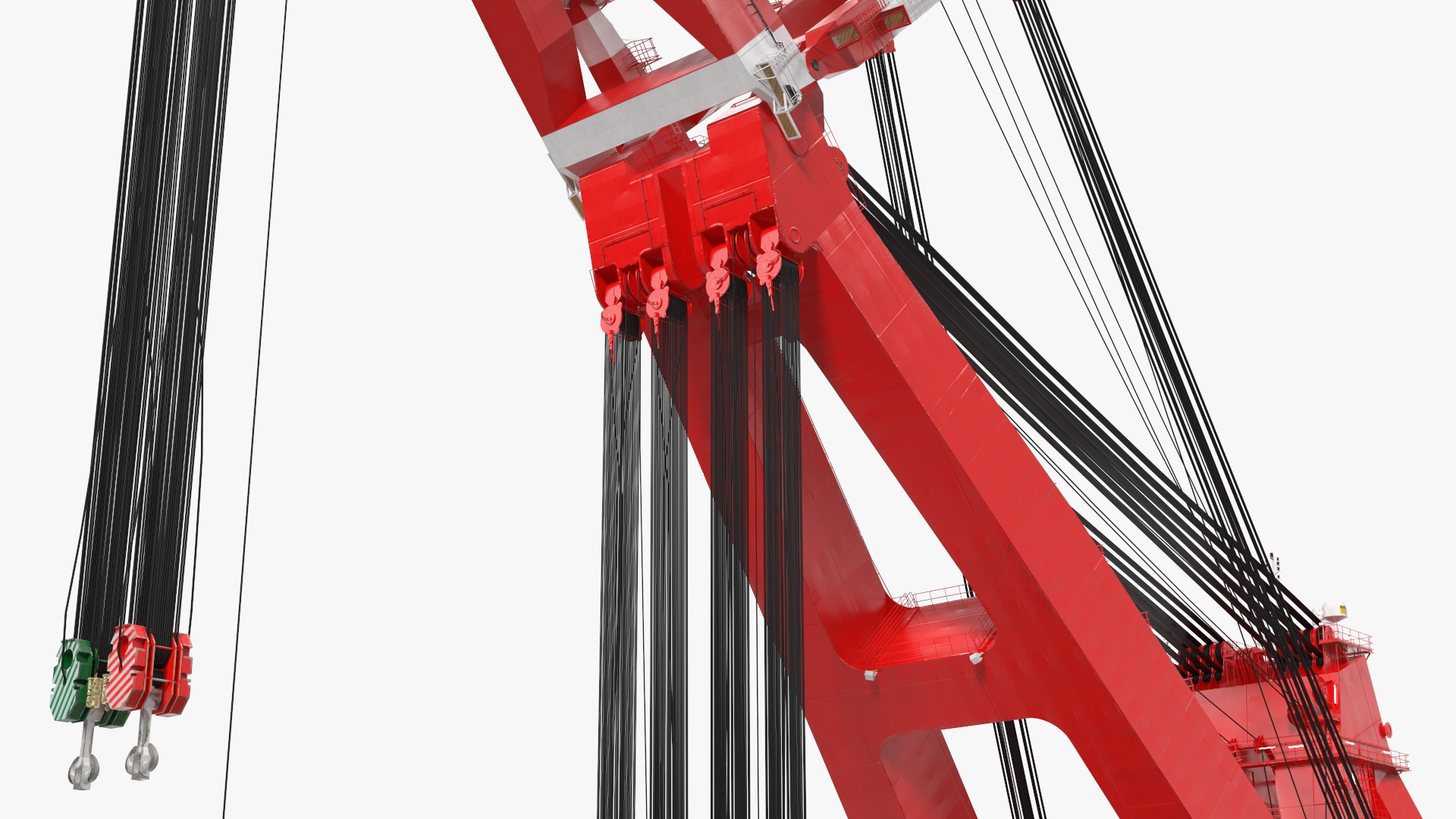 3D Floating Vessel Crane Working Position model