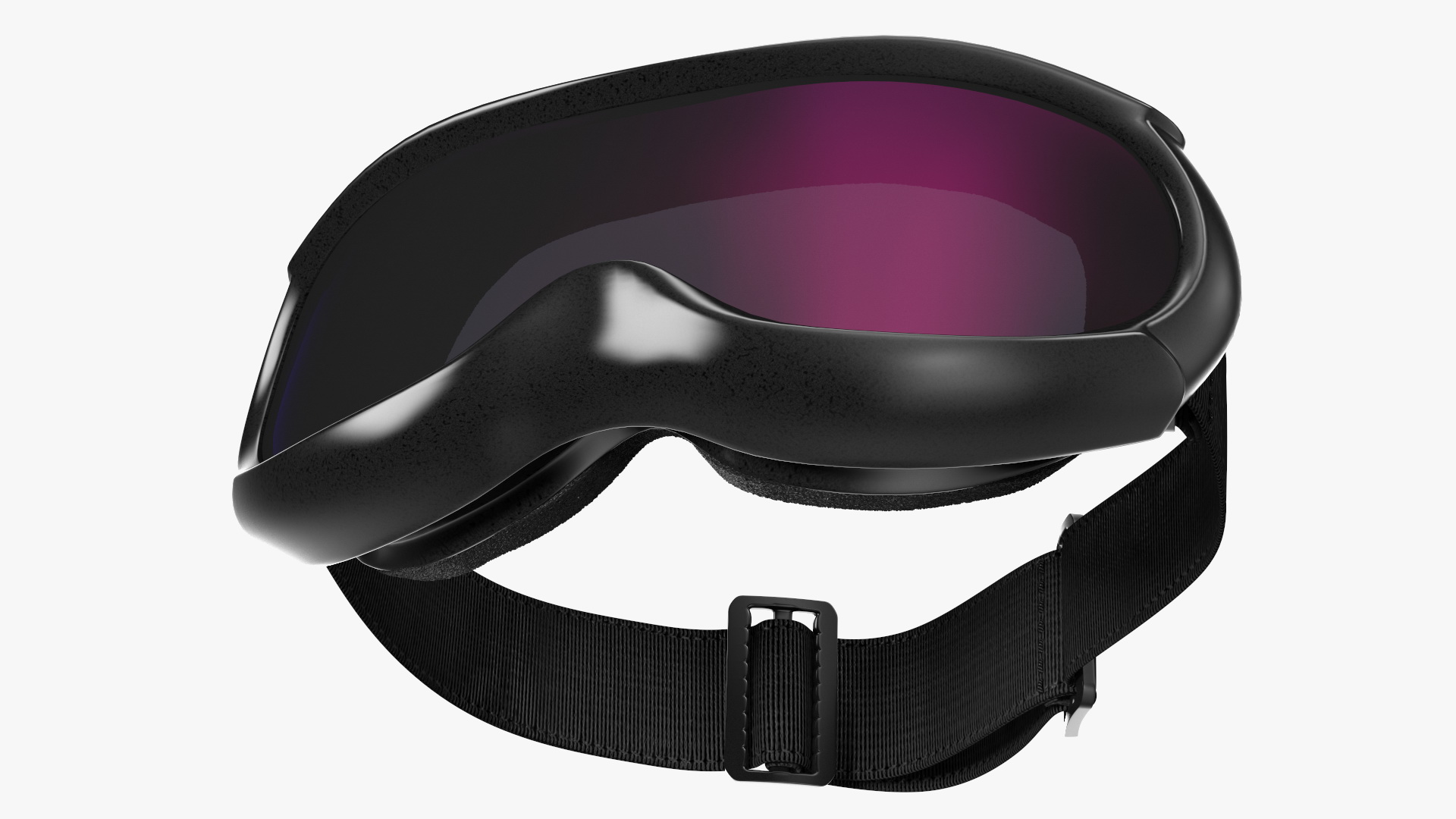 Blue and Red Gradient Glass Ski Goggles 3D model
