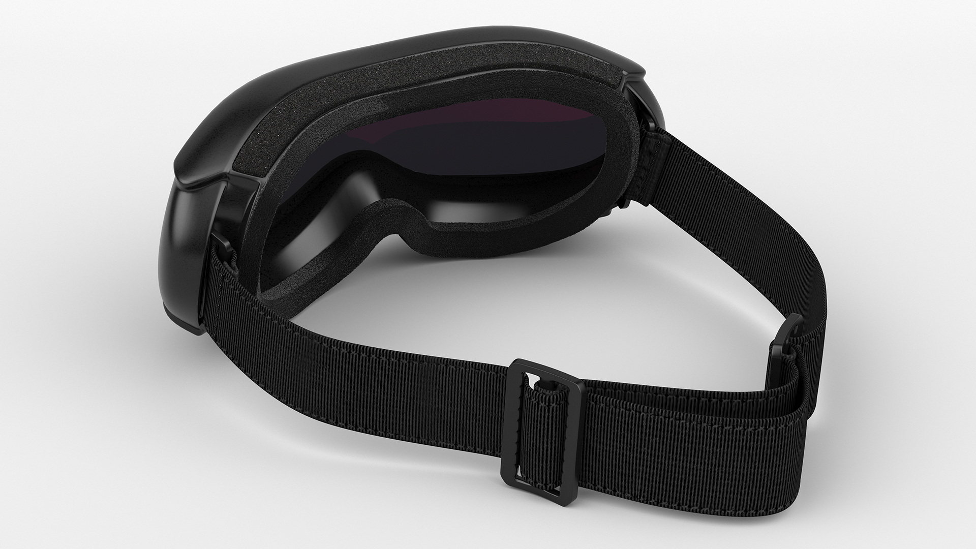 Blue and Red Gradient Glass Ski Goggles 3D model